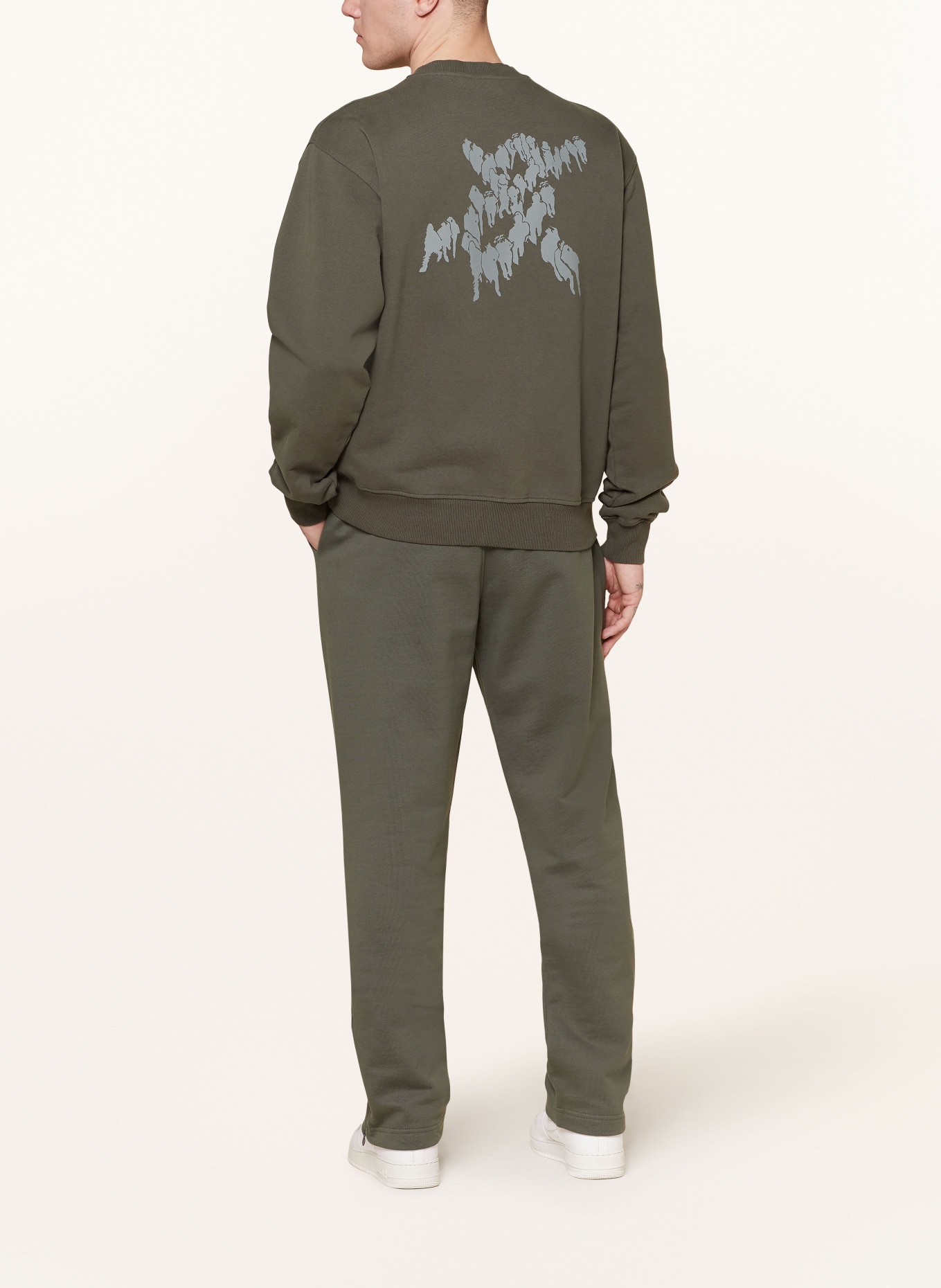 DAILY PAPER Sweatshirt, Color: DARK GREEN/ GRAY (Image 3)