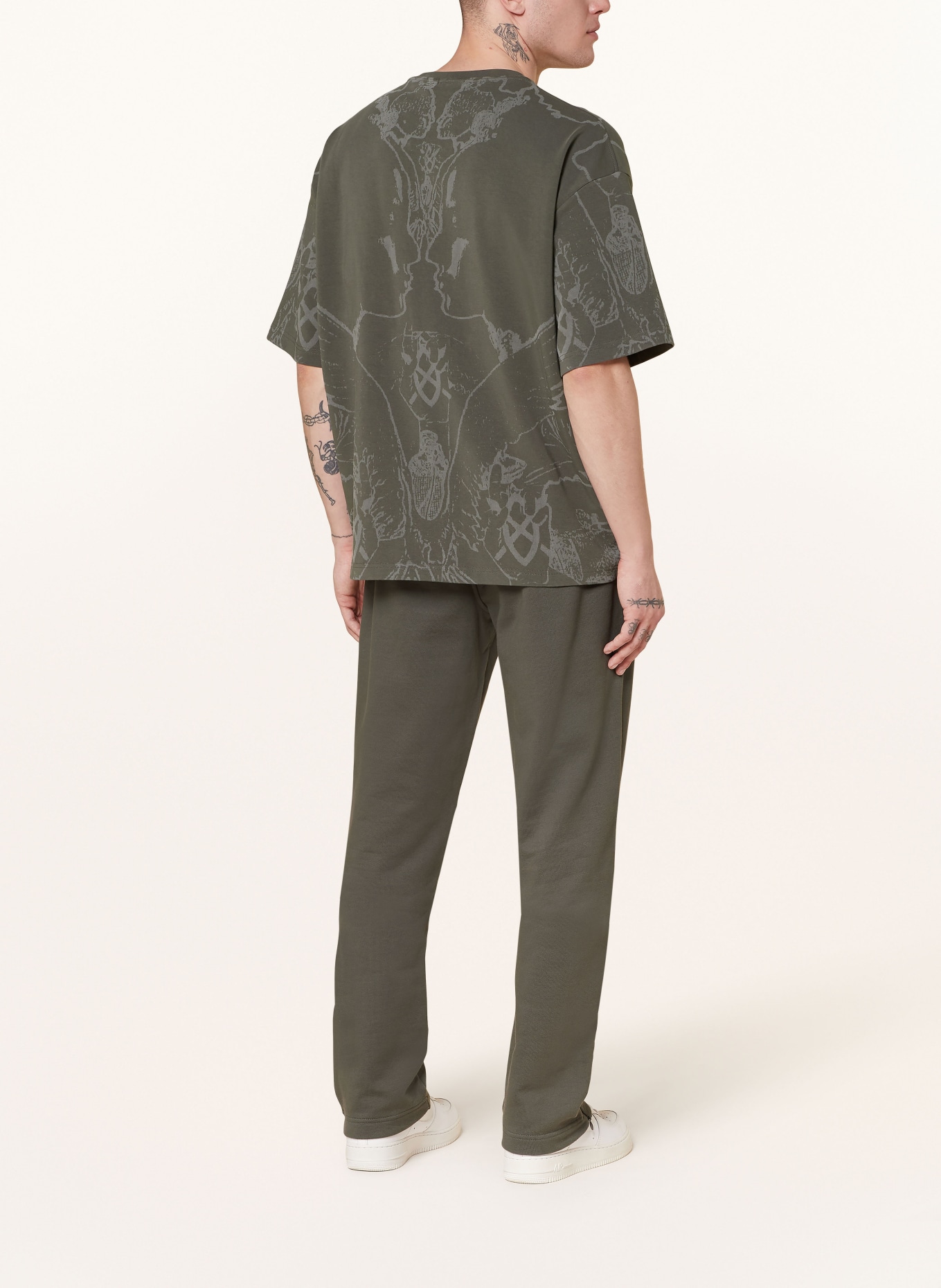 DAILY PAPER Oversized shirt SECRET RYTHM, Color: GREEN/ GRAY (Image 3)