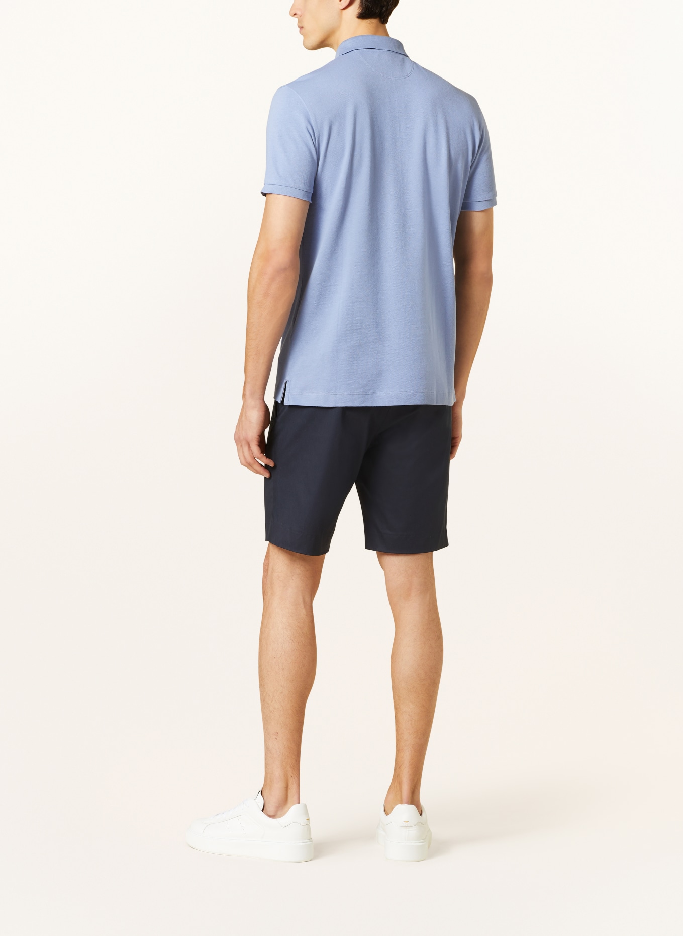 HACKETT LONDON Piqué polo shirt, Color: LIGHT BLUE (Image 3)