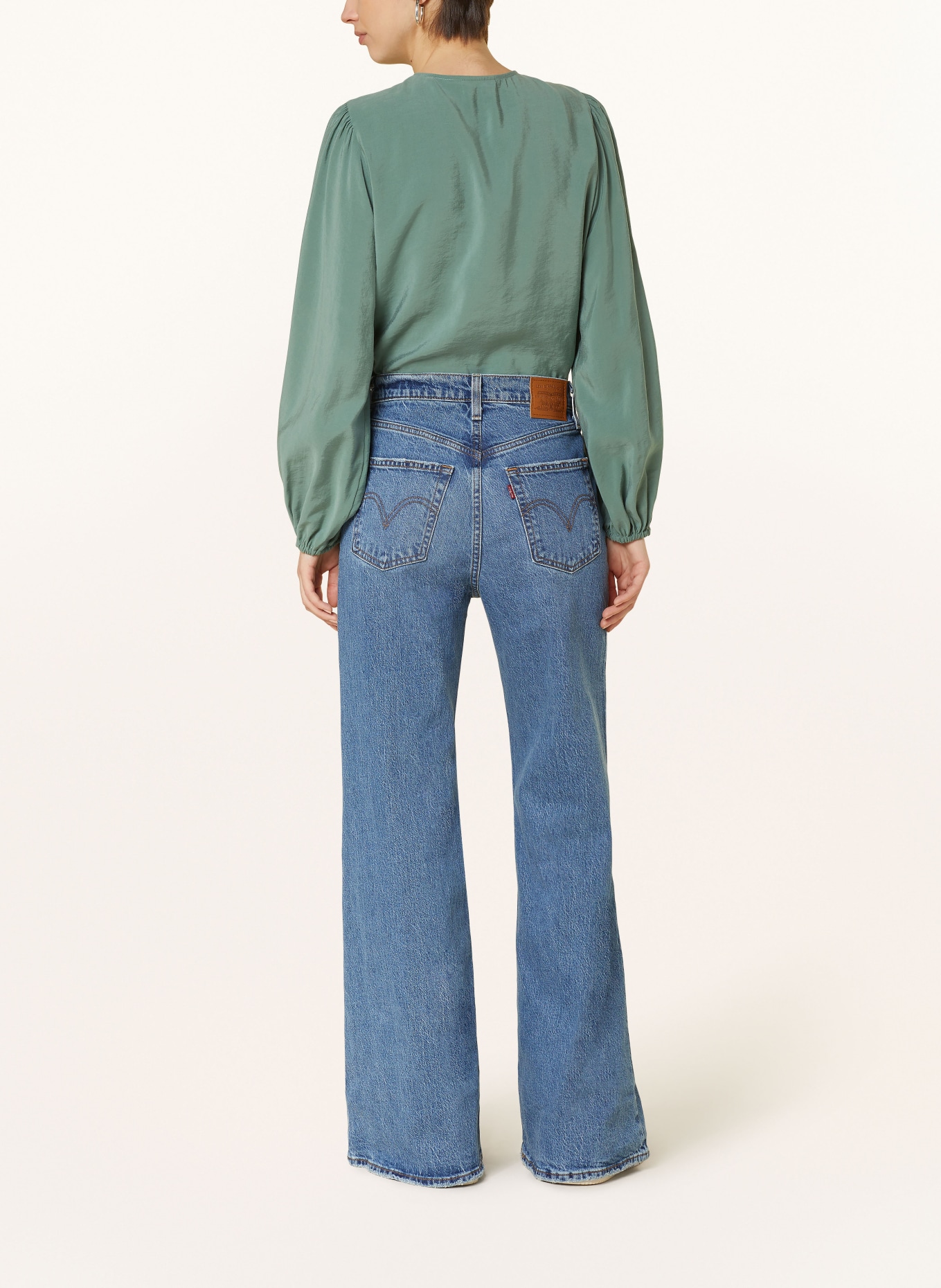 Marc O'Polo DENIM Shirt blouse, Color: GREEN (Image 3)