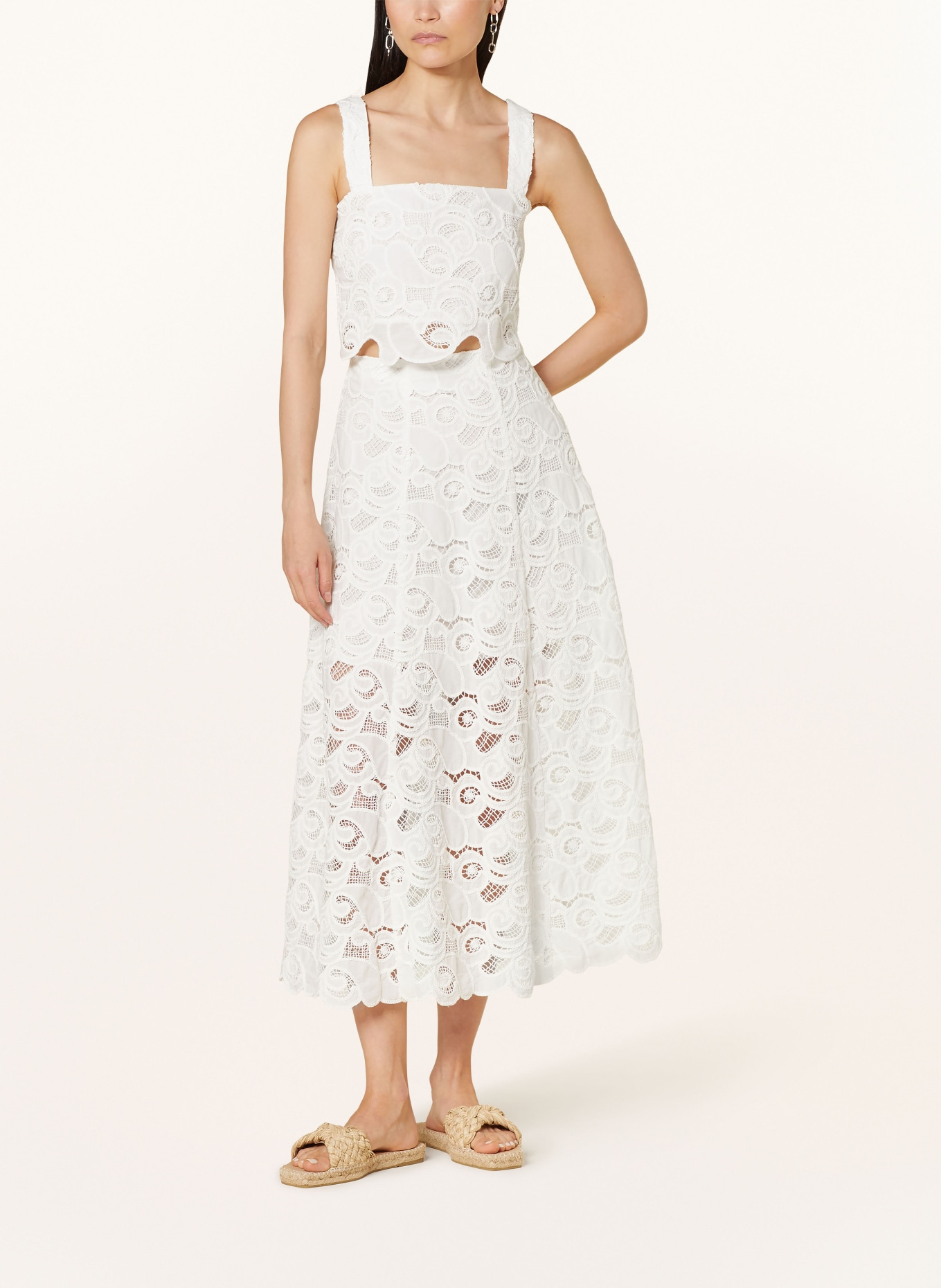 MRS & HUGS Lace skirt, Color: WHITE (Image 2)