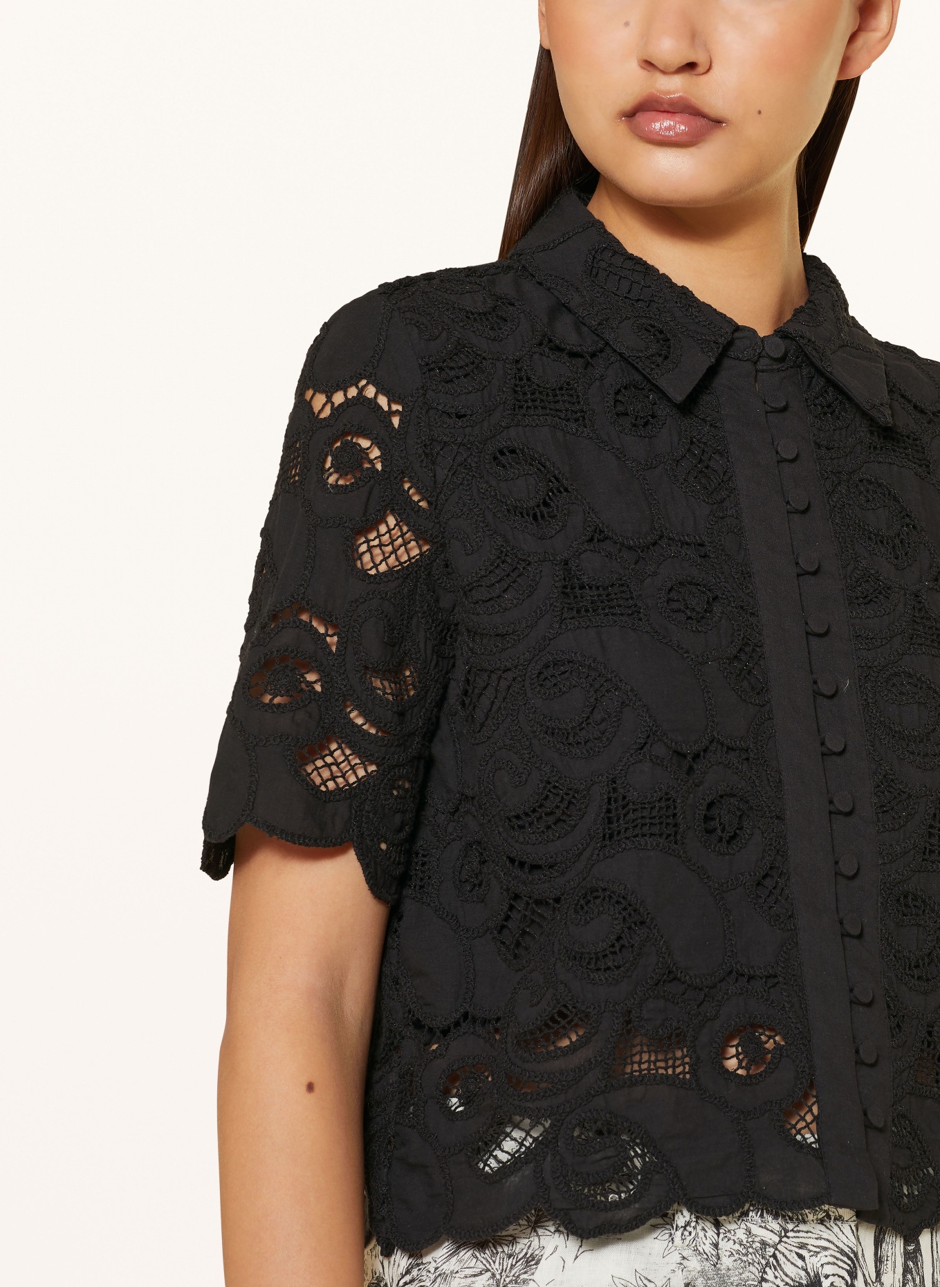 Sommerbluse mit spitze Outlet