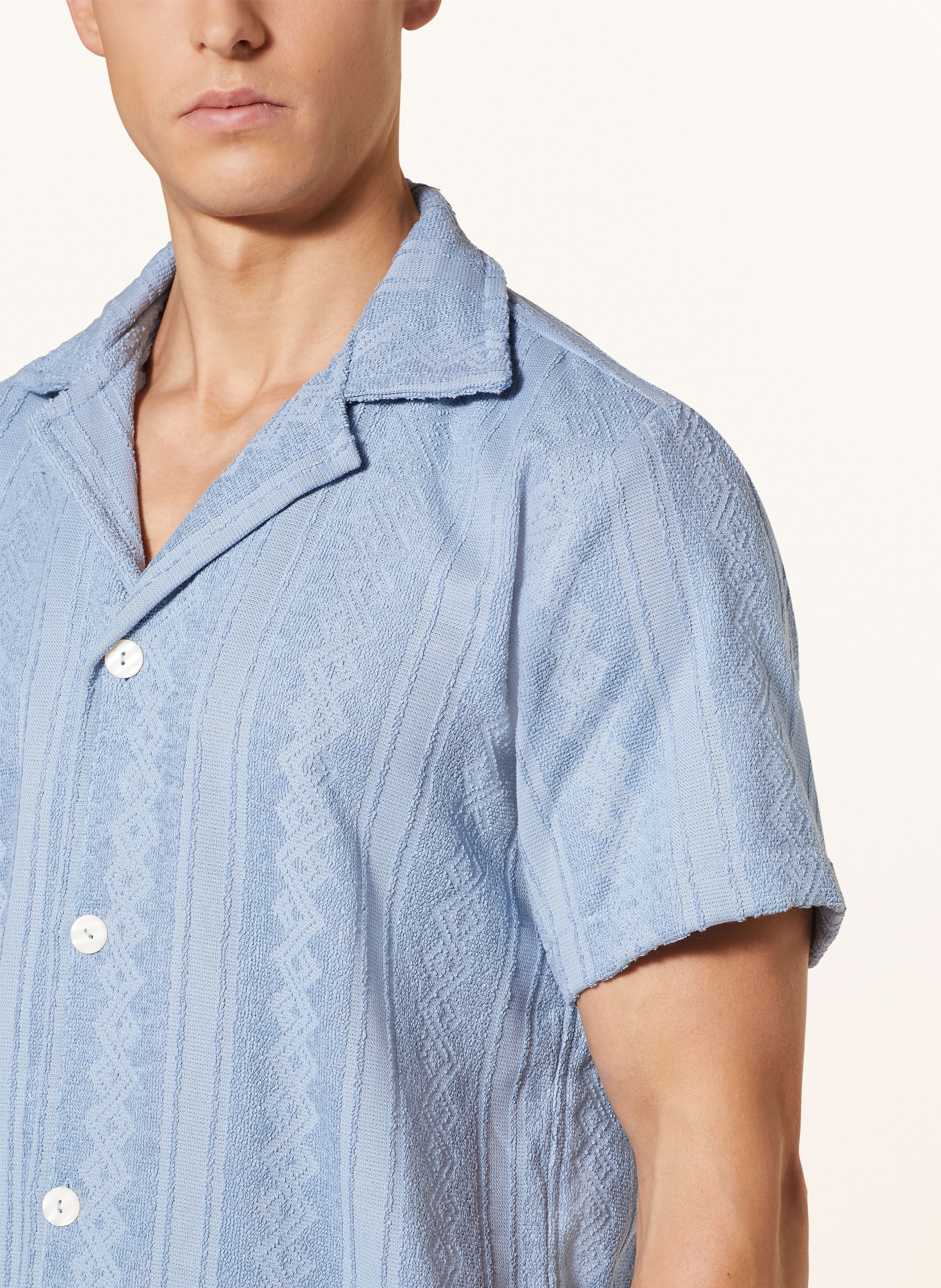OAS Short sleeve shirt ANCORA regular fit, Color: BLUE (Image 4)