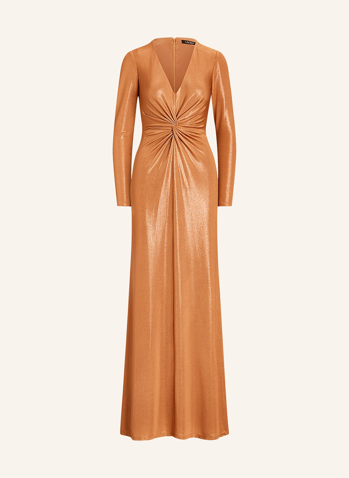 LAUREN RALPH LAUREN Jersey dress NADIRA with glitter thread, Color: ROSE GOLD (Image 1)