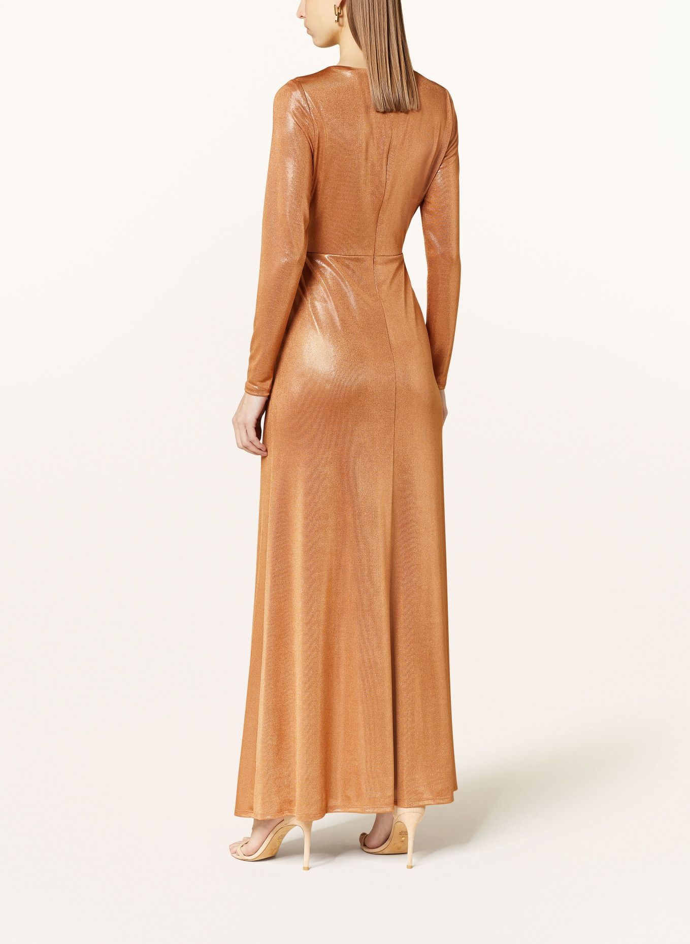 LAUREN RALPH LAUREN Jersey dress NADIRA with glitter thread, Color: ROSE GOLD (Image 3)