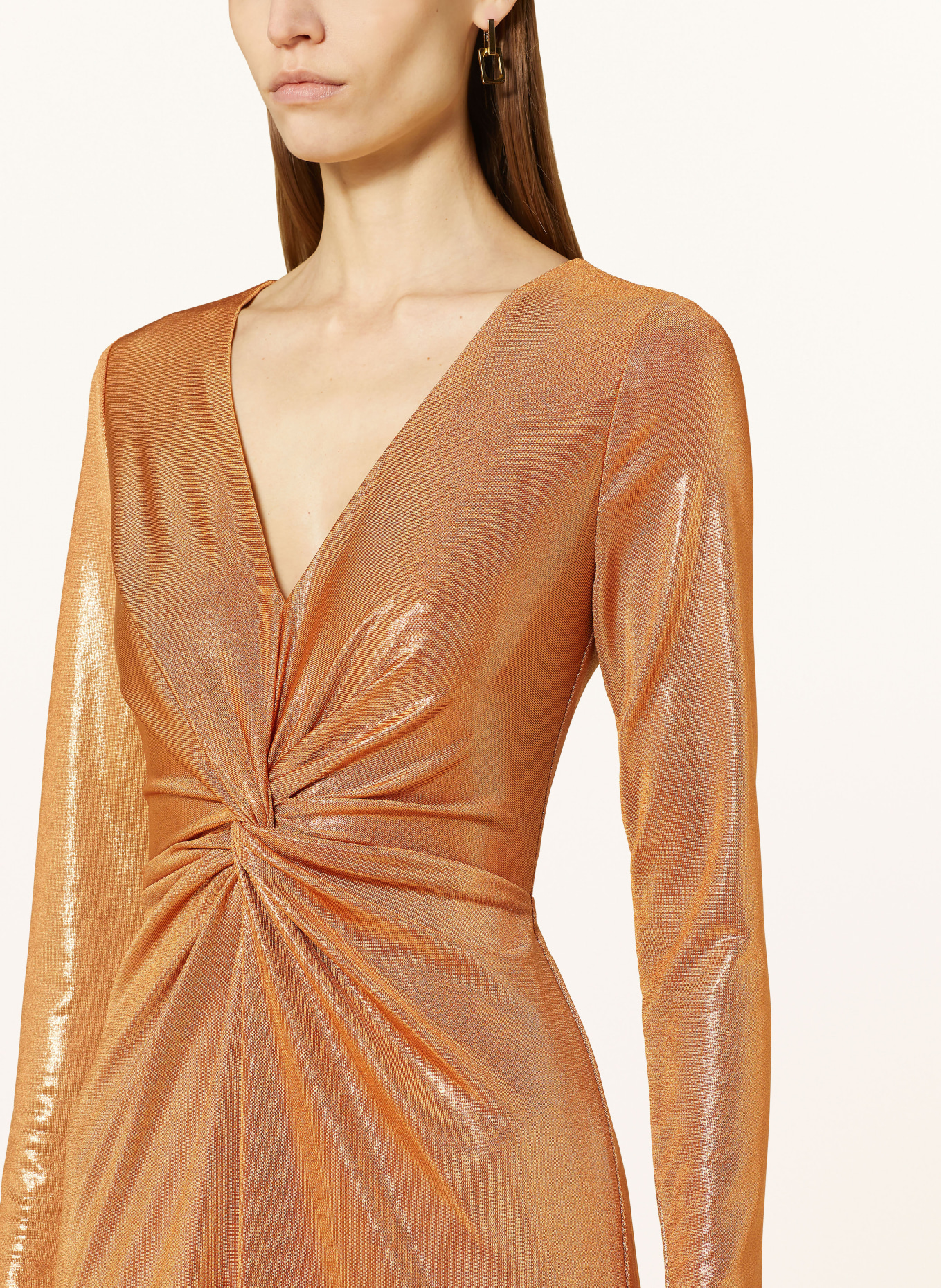 LAUREN RALPH LAUREN Jersey dress NADIRA with glitter thread, Color: ROSE GOLD (Image 4)