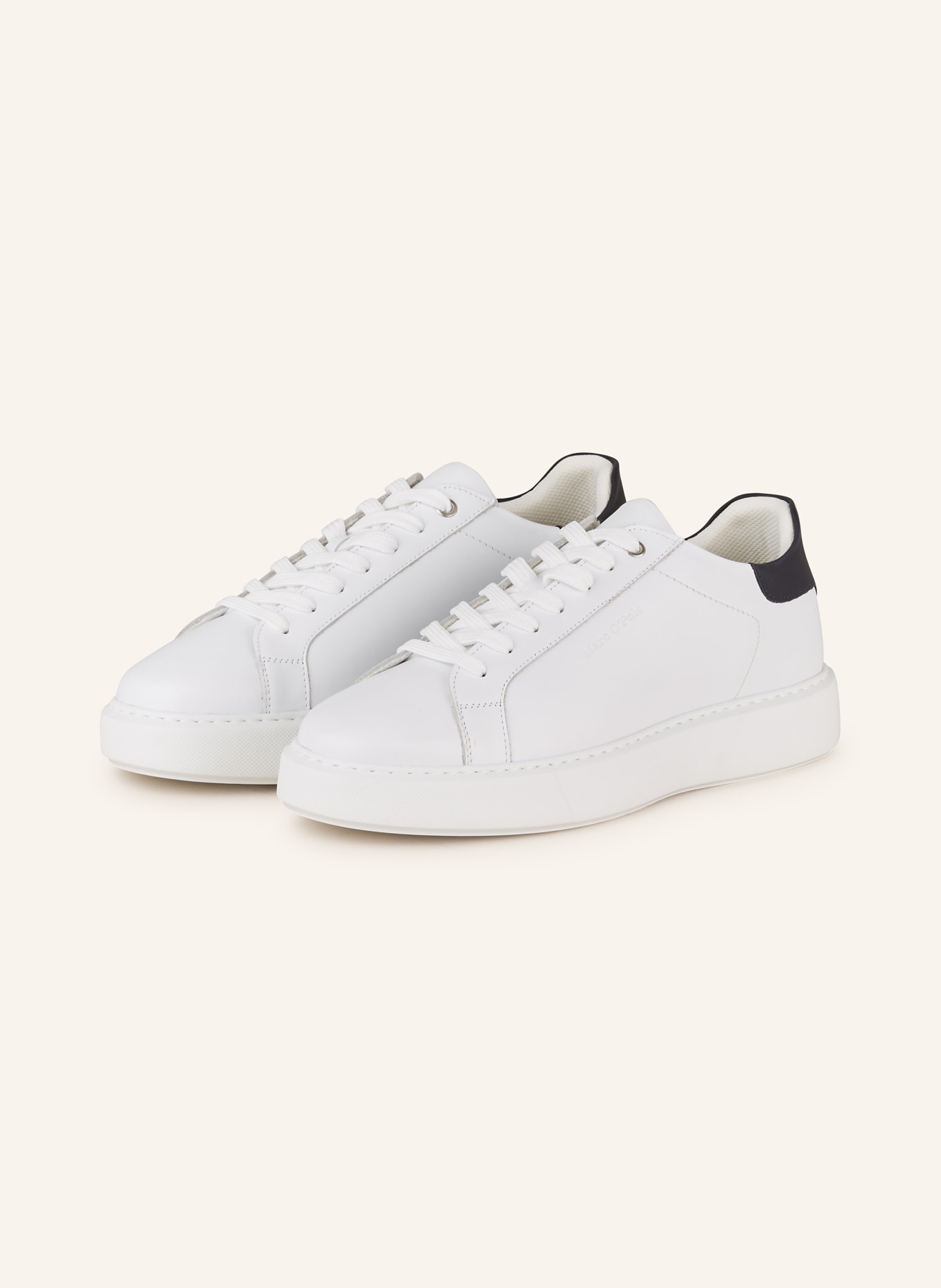 Marc O'Polo Sneaker, Farbe: WEISS/ DUNKELBLAU (Bild 1)