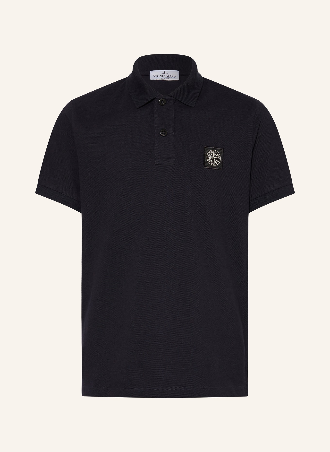 STONE ISLAND JUNIOR Piqué-Poloshirt, Farbe: DUNKELBLAU (Bild 1)