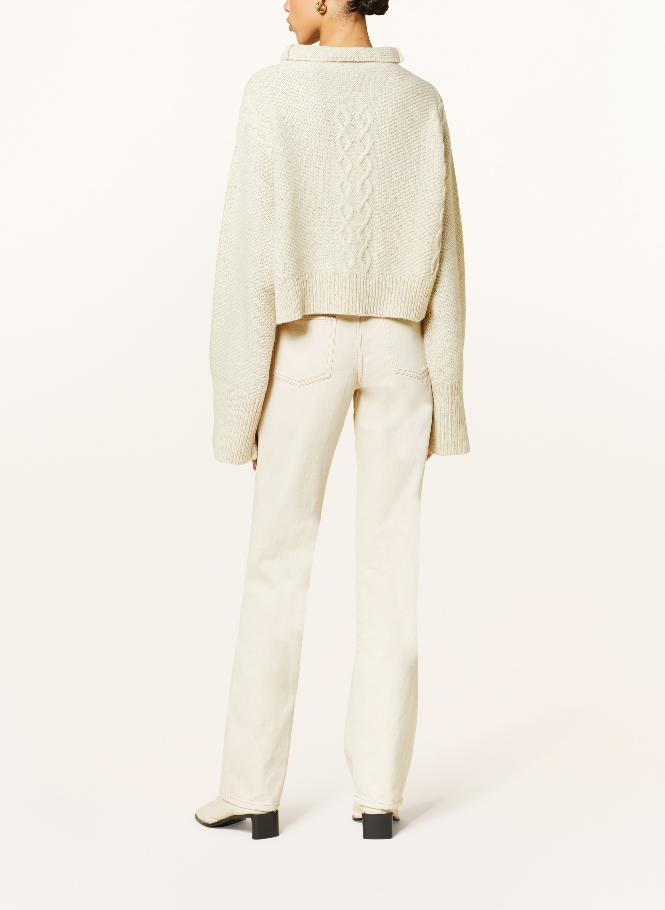 by Aylin Koenig Half-zip sweater GRETCHEN, Color: ECRU (Image 3)