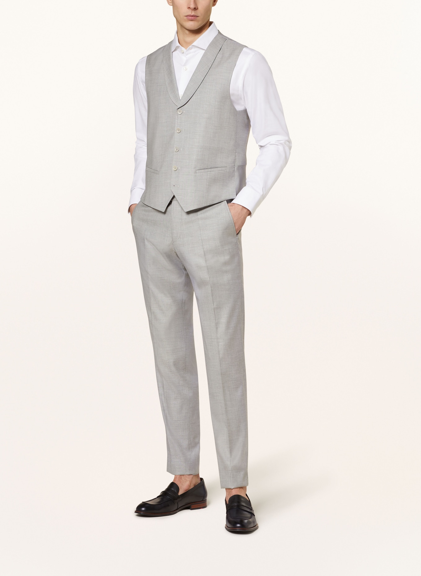 CG - CLUB of GENTS Suit vest CG PADDY extra slim fit, Color: 81 grau hell (Image 3)