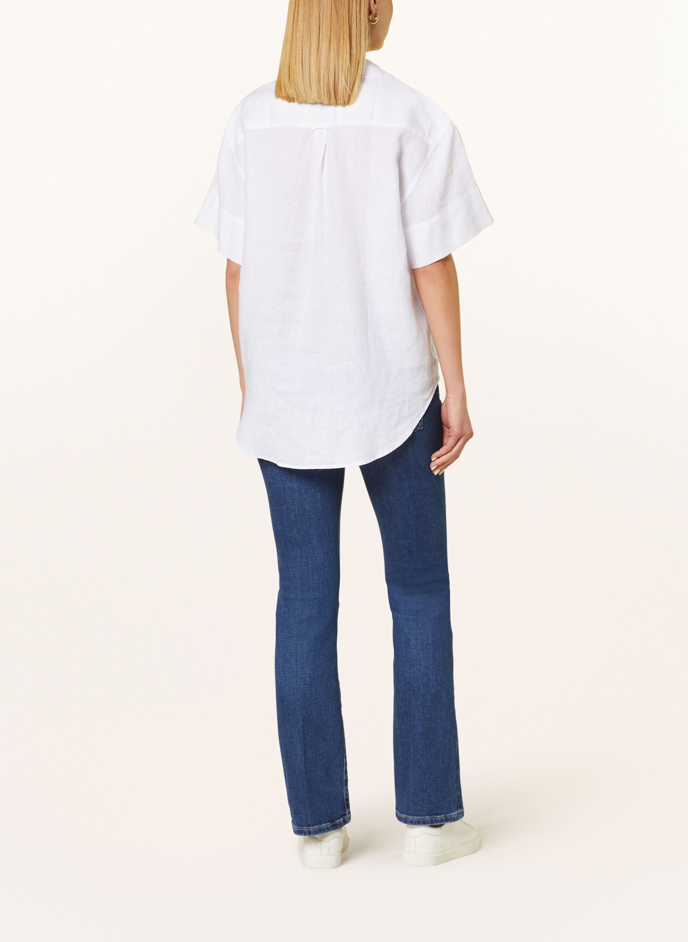 GANT Shirt blouse made of linen, Color: WHITE (Image 3)