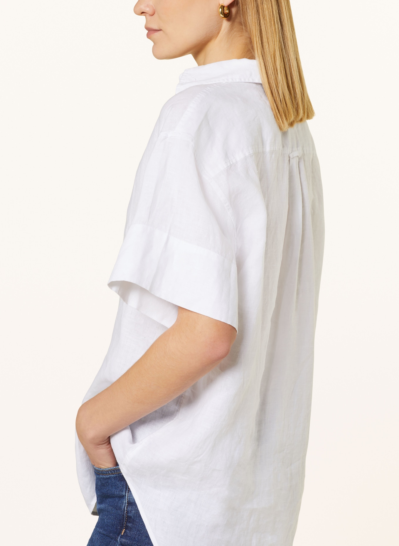 GANT Blusenshirt aus Leinen, Farbe: WEISS (Bild 4)