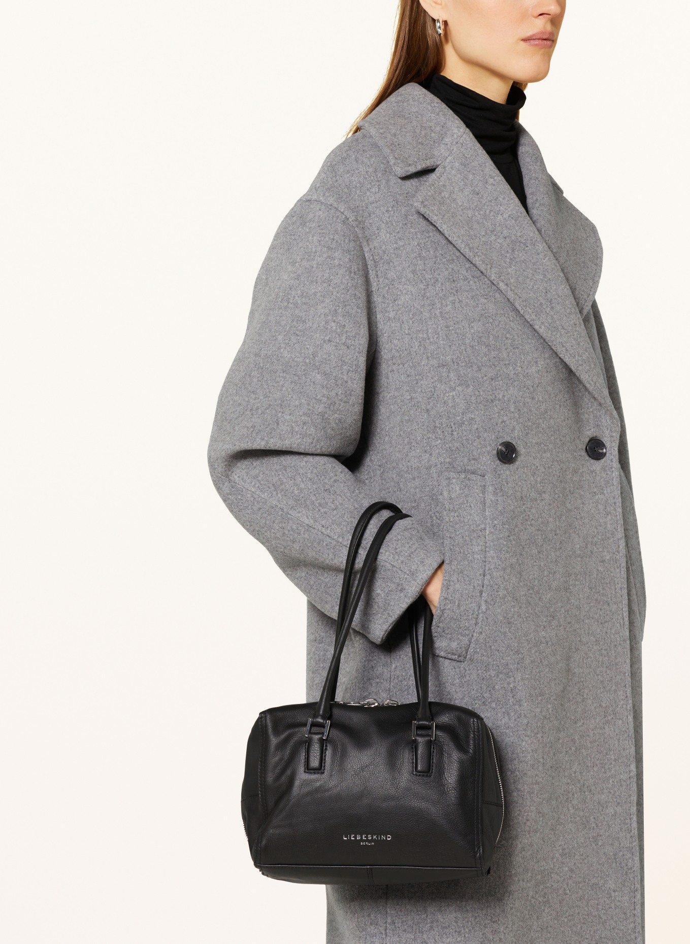 LIEBESKIND Handbag SATCHEL S KAYLA, Color: BLACK (Image 4)