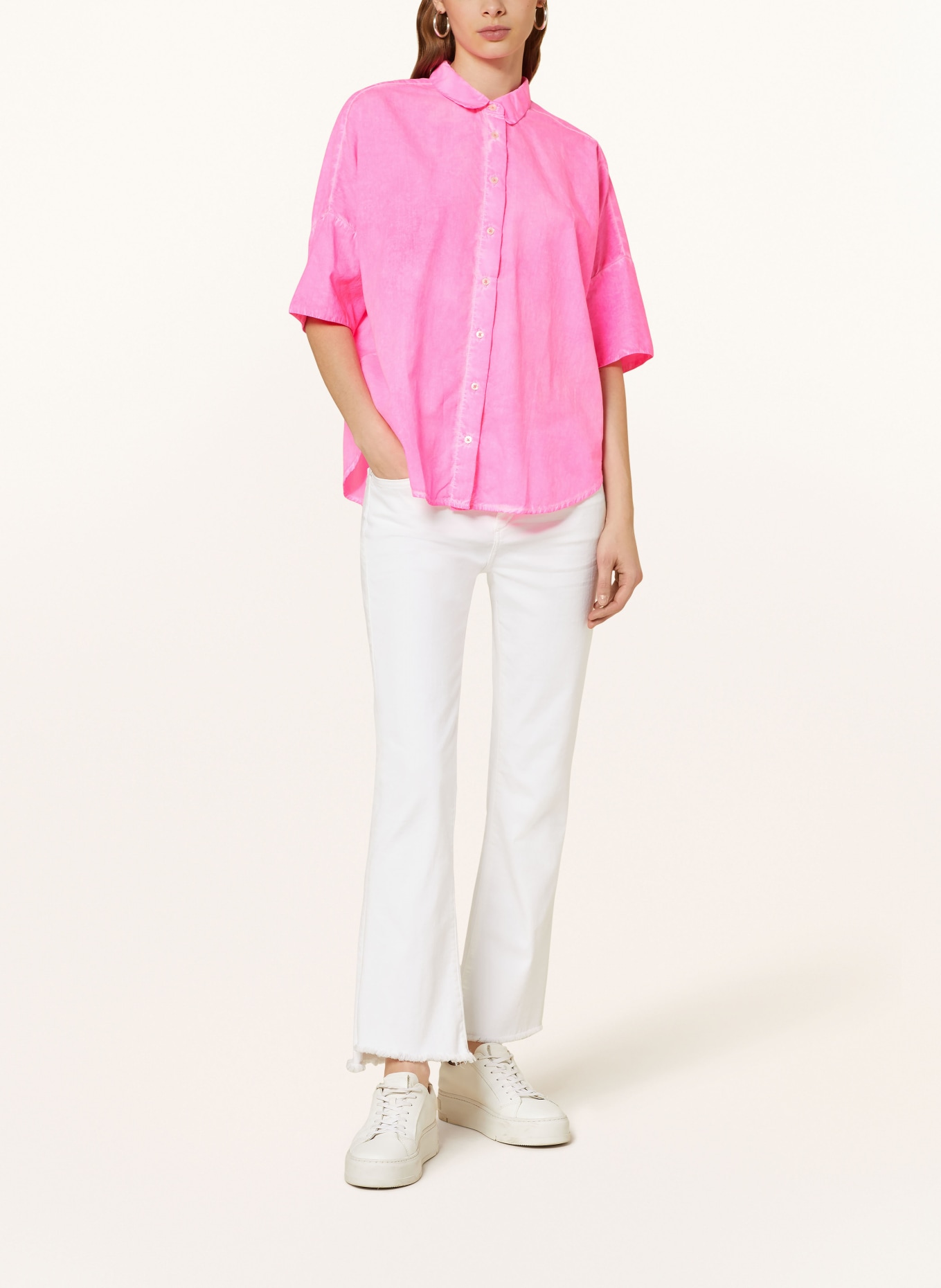 RISY & JERFS Shirt blouse WETTEN, Color: NEON PINK (Image 2)
