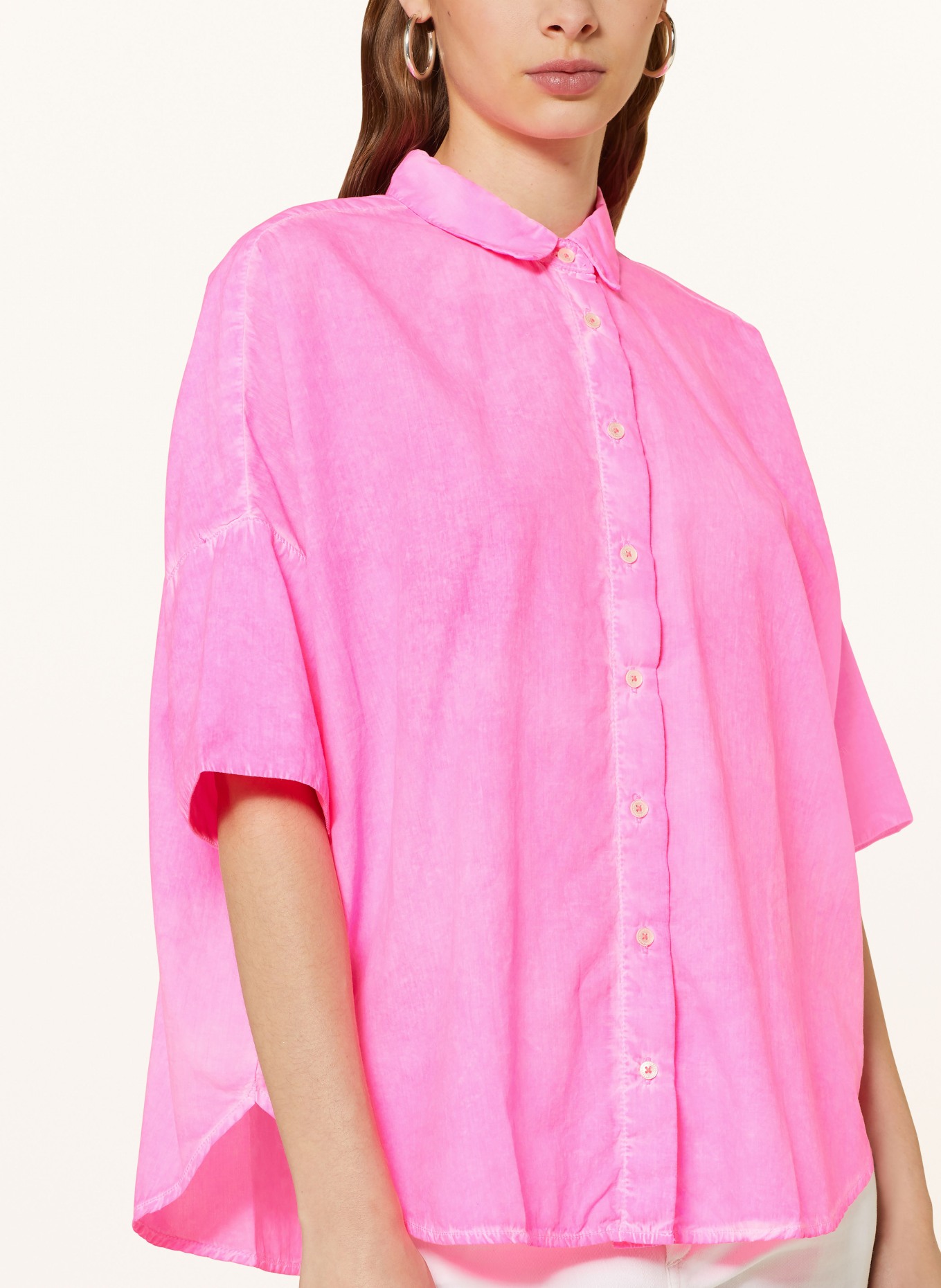 RISY & JERFS Shirt blouse WETTEN, Color: NEON PINK (Image 4)