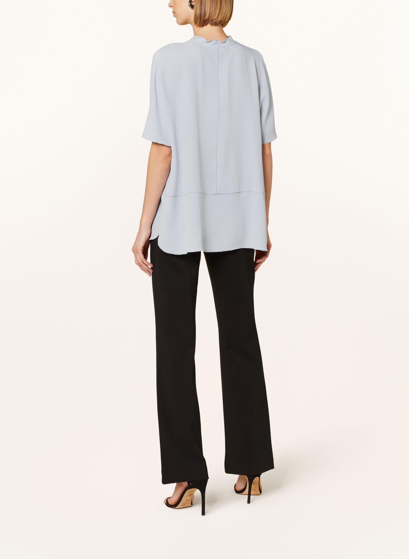 ANTONELLI firenze Blusenshirt BERTOLUCCI mit Seide, Farbe: BLAUGRAU (Bild 3)
