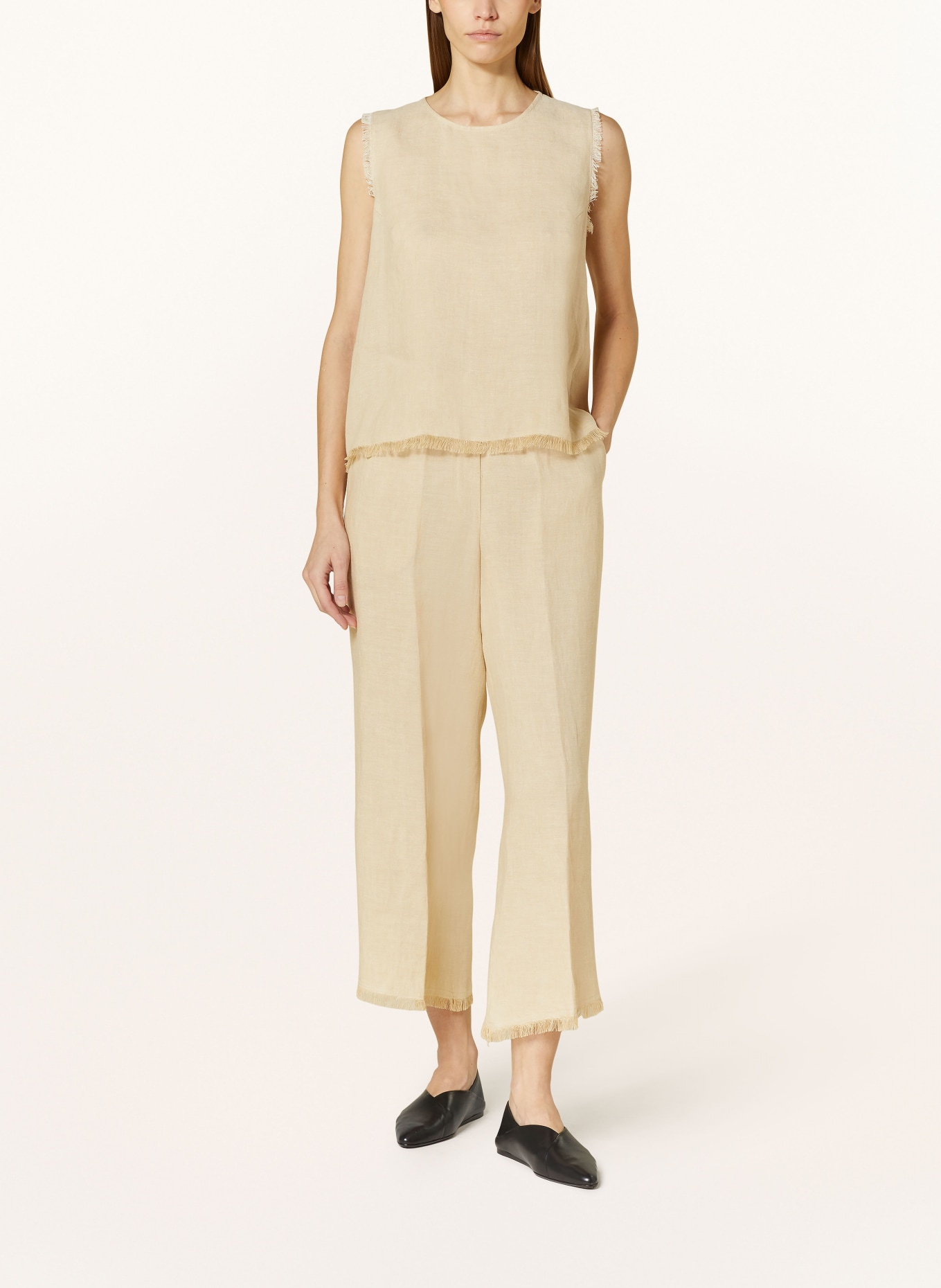 ANTONELLI firenze Linen culottes RYAN, Color: BEIGE (Image 2)