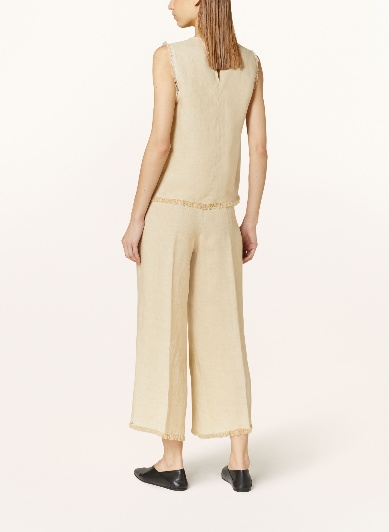 ANTONELLI firenze Linen culottes RYAN, Color: BEIGE (Image 3)