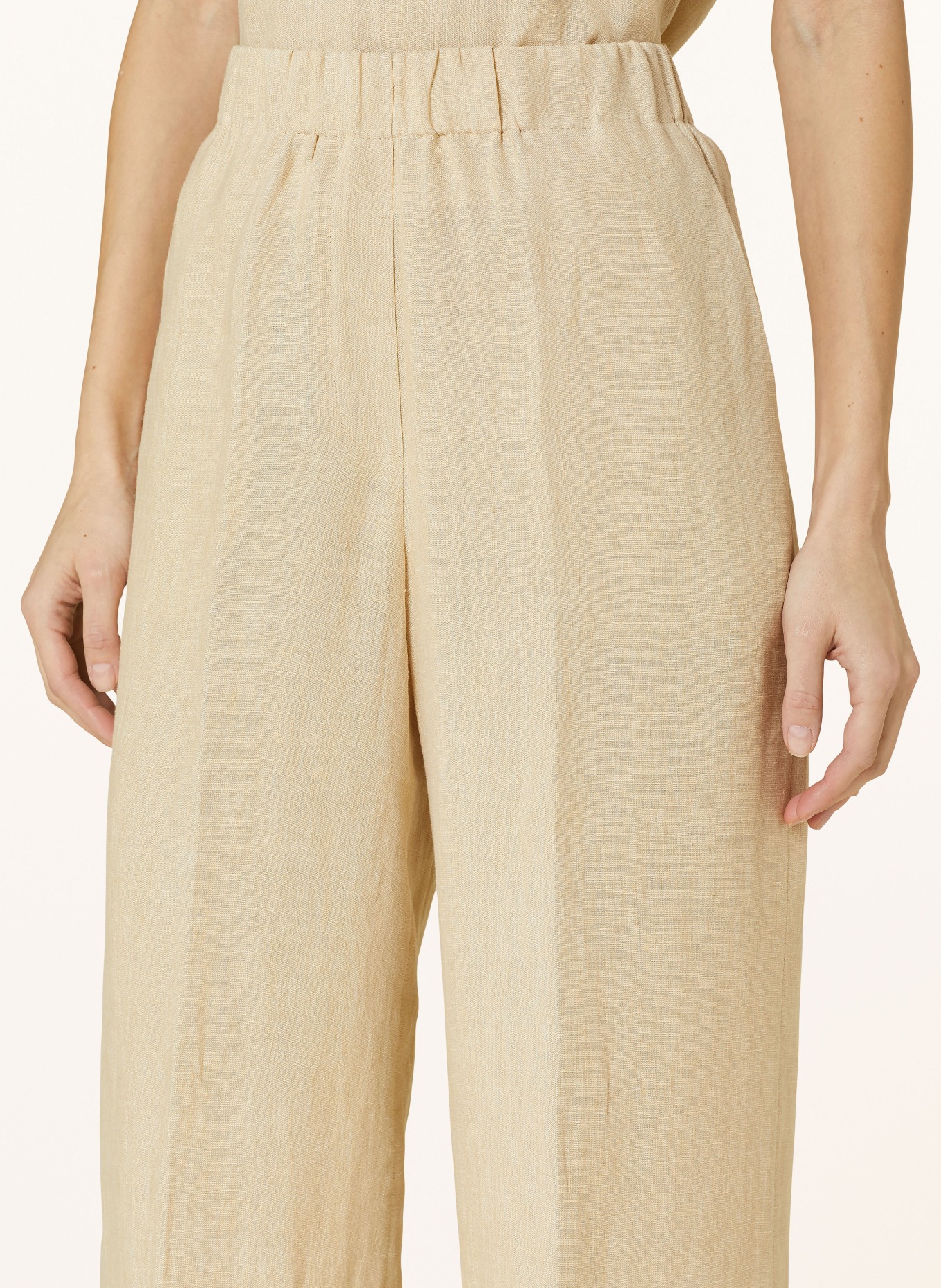 ANTONELLI firenze Linen culottes RYAN, Color: BEIGE (Image 5)