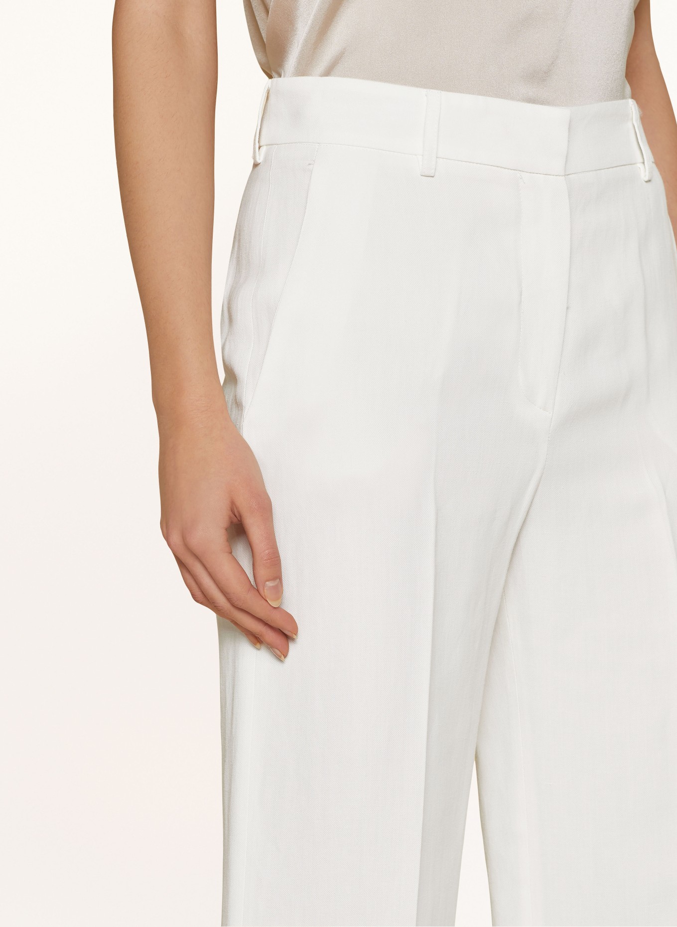 ANTONELLI firenze Wide leg trousers ROBINIA, Color: WHITE (Image 5)