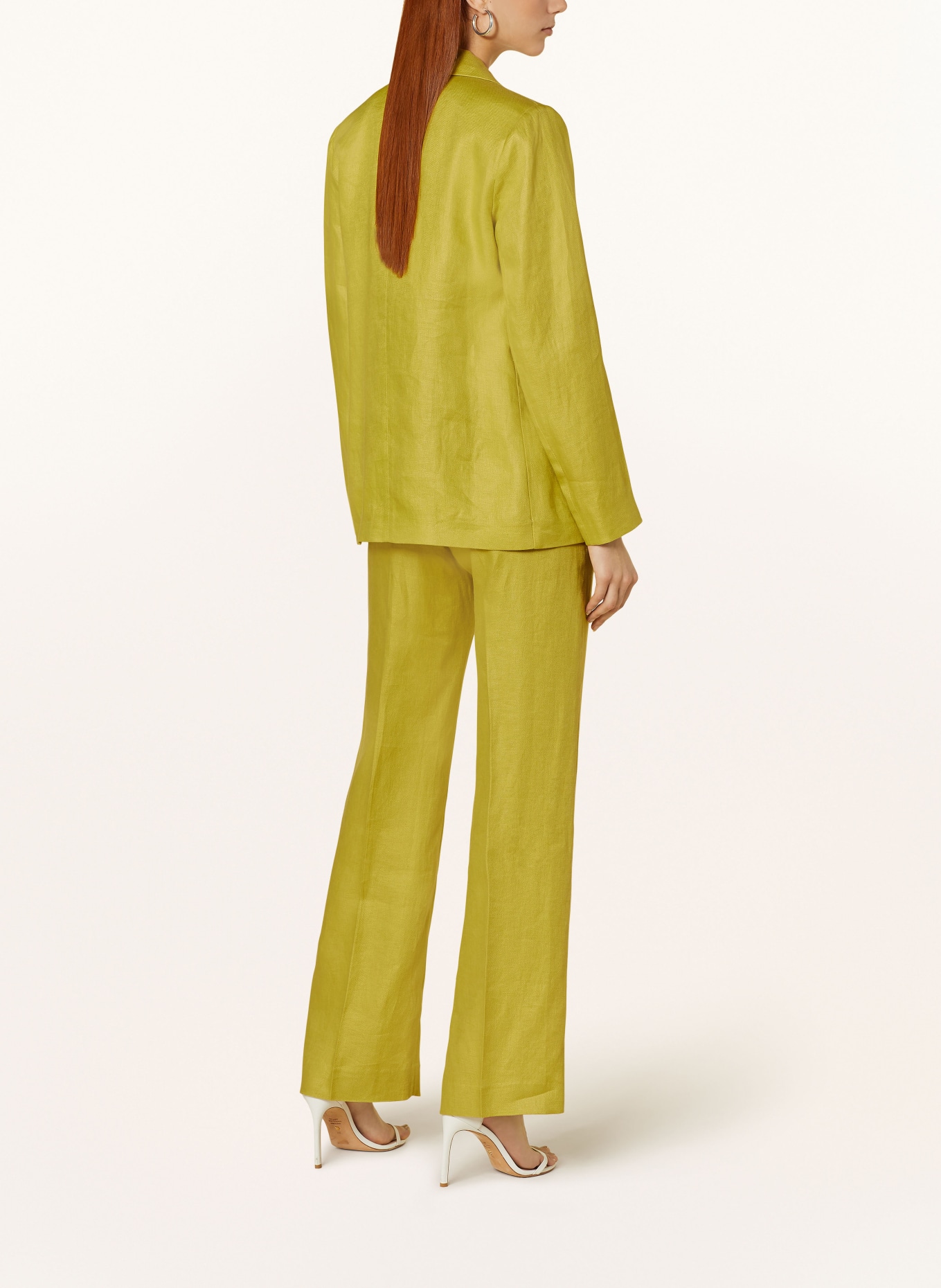 ANTONELLI firenze Linen blazer ERICA, Color: LIGHT GREEN (Image 3)