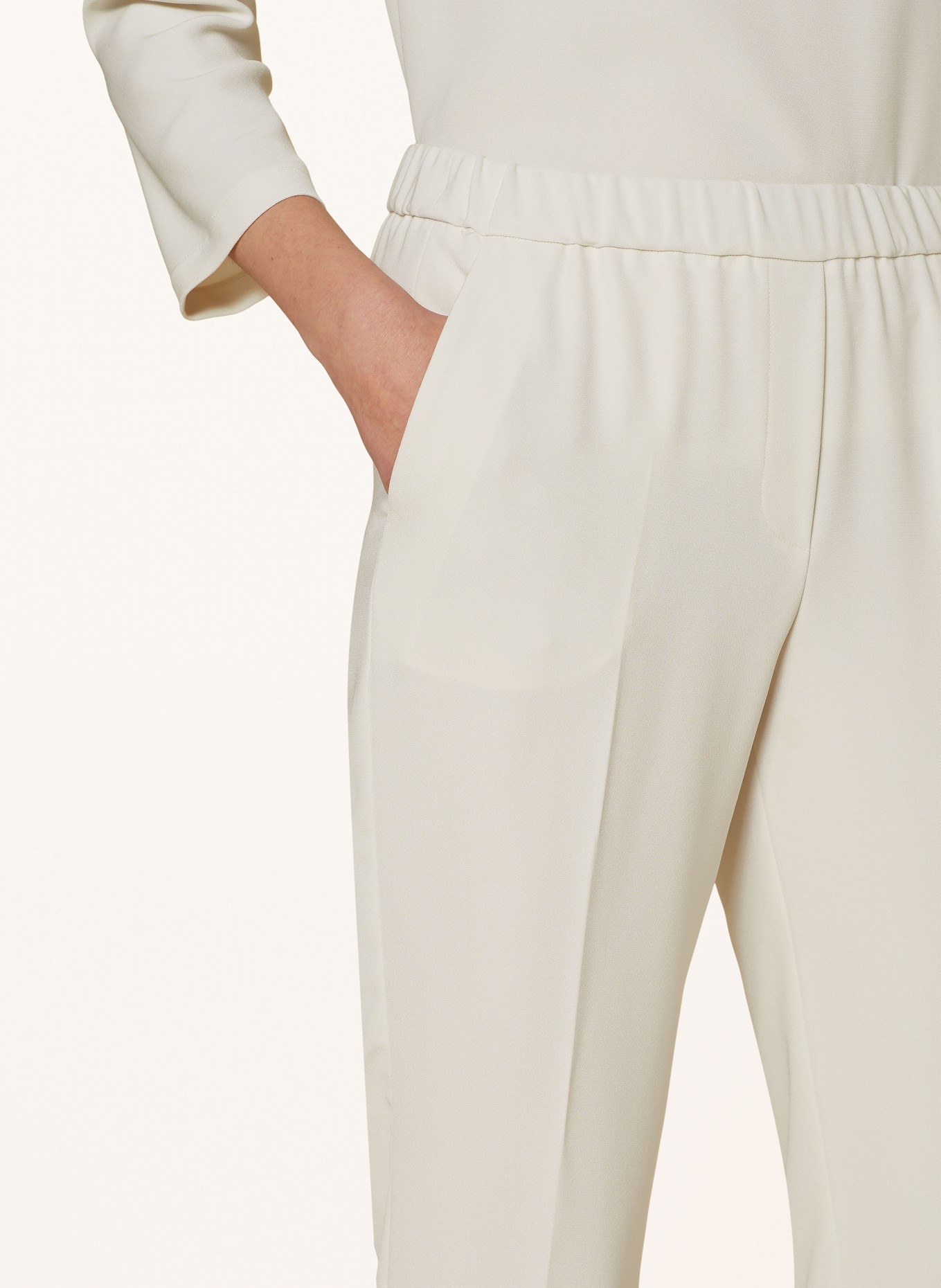 ANTONELLI firenze Trousers ROSALBA, Color: CREAM (Image 5)