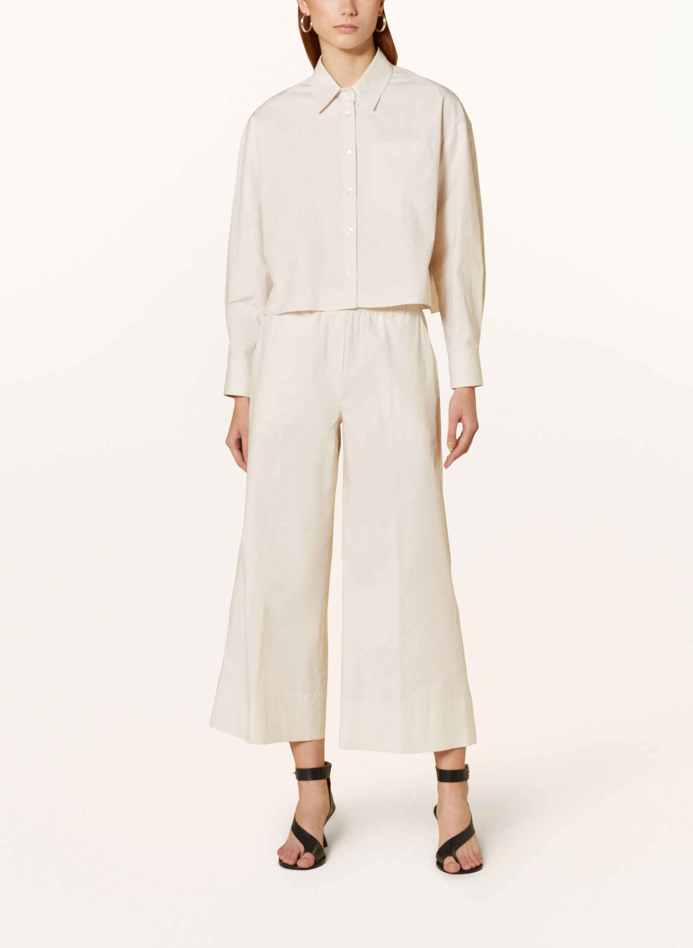 ANTONELLI firenze Cropped shirt blouse ANNE, Color: CREAM (Image 2)