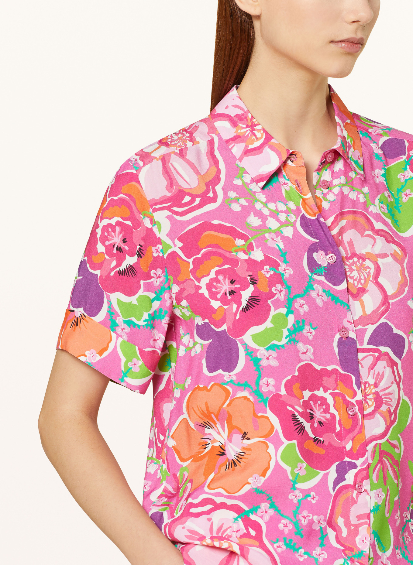 darling harbour Shirt blouse, Color: FLAMINGO (Image 4)