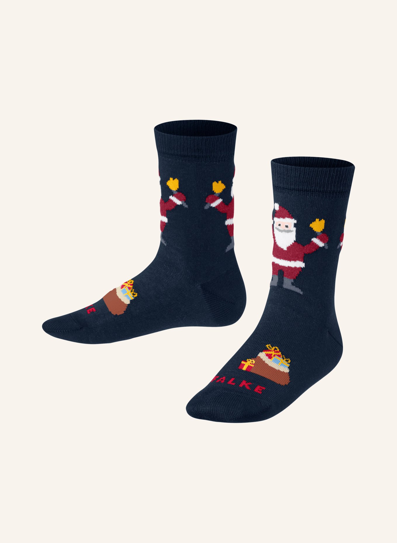 FALKE Ponožky HAPPY SANTA, Barva: 6120 MARINE (Obrázek 1)