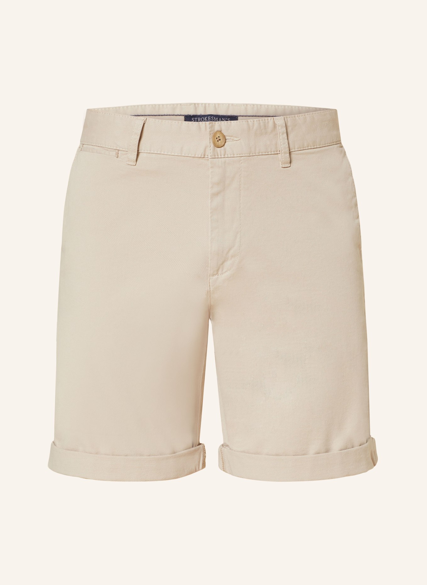 STROKESMAN'S Chinoshorts Slim Fit, Farbe: 0202  sand (Bild 1)