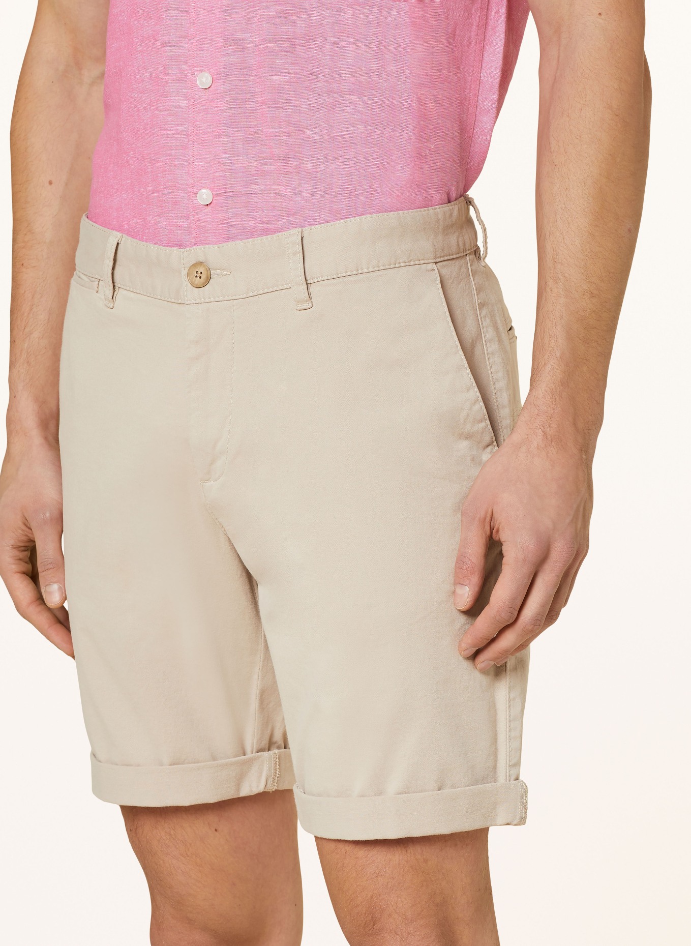 STROKESMAN'S Chinoshorts Slim Fit, Farbe: 0202  sand (Bild 5)