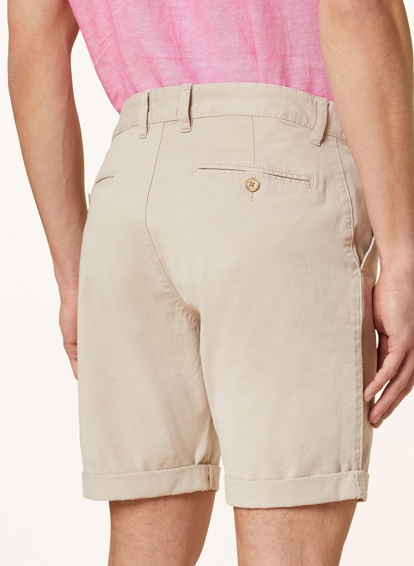 STROKESMAN'S Chinoshorts Slim Fit, Farbe: 0202  sand (Bild 6)