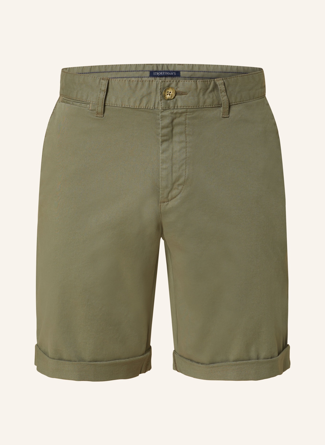 STROKESMAN'S Chinoshorts Slim Fit, Farbe: OLIV (Bild 1)