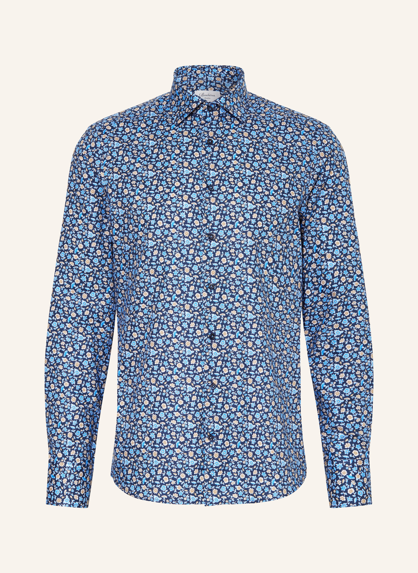 Stenströms Shirt slim fit, Color: DARK BLUE/ BLUE/ BEIGE (Image 1)