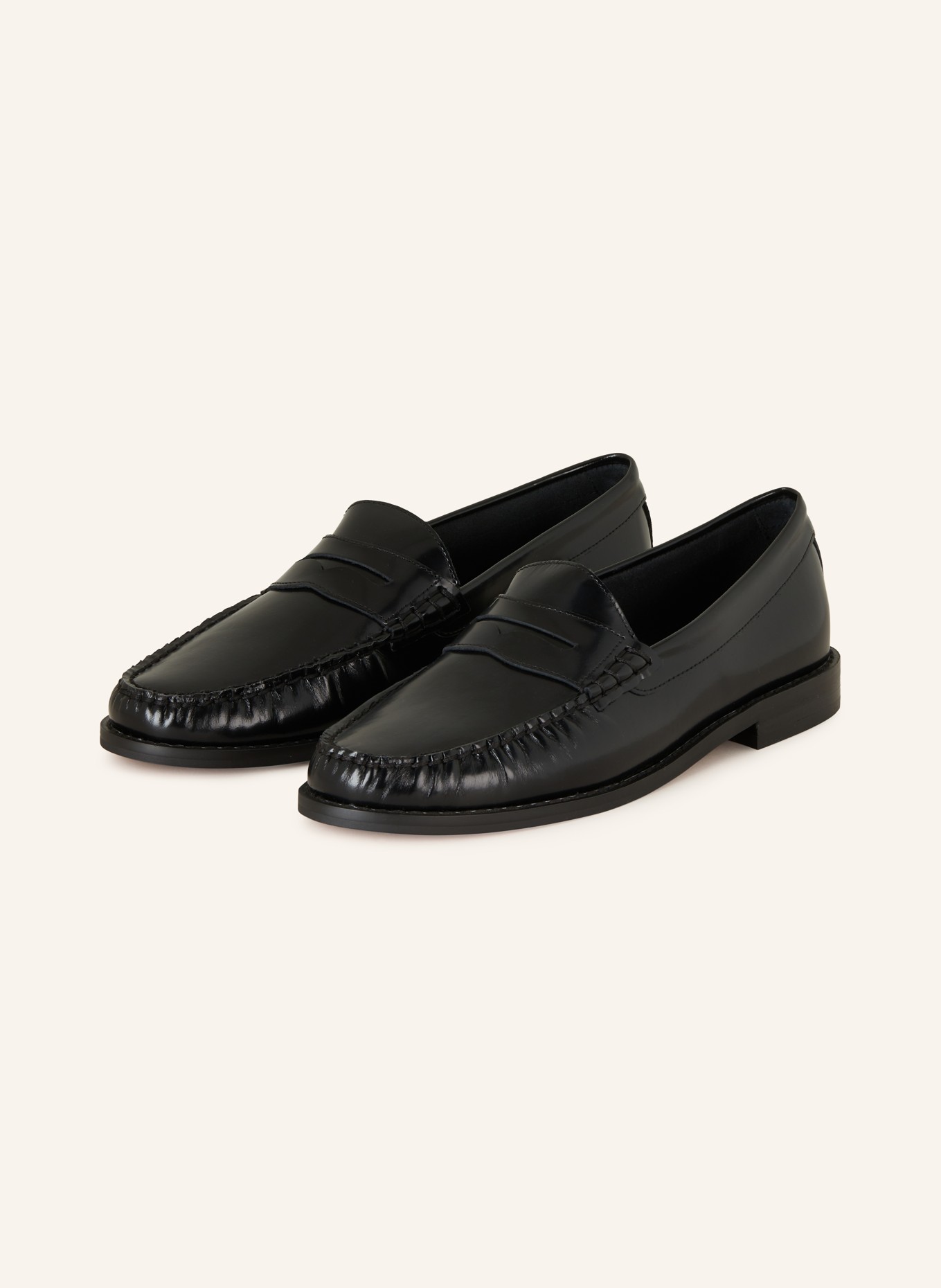 INUOVO Penny loafers, Color: BLACK (Image 1)