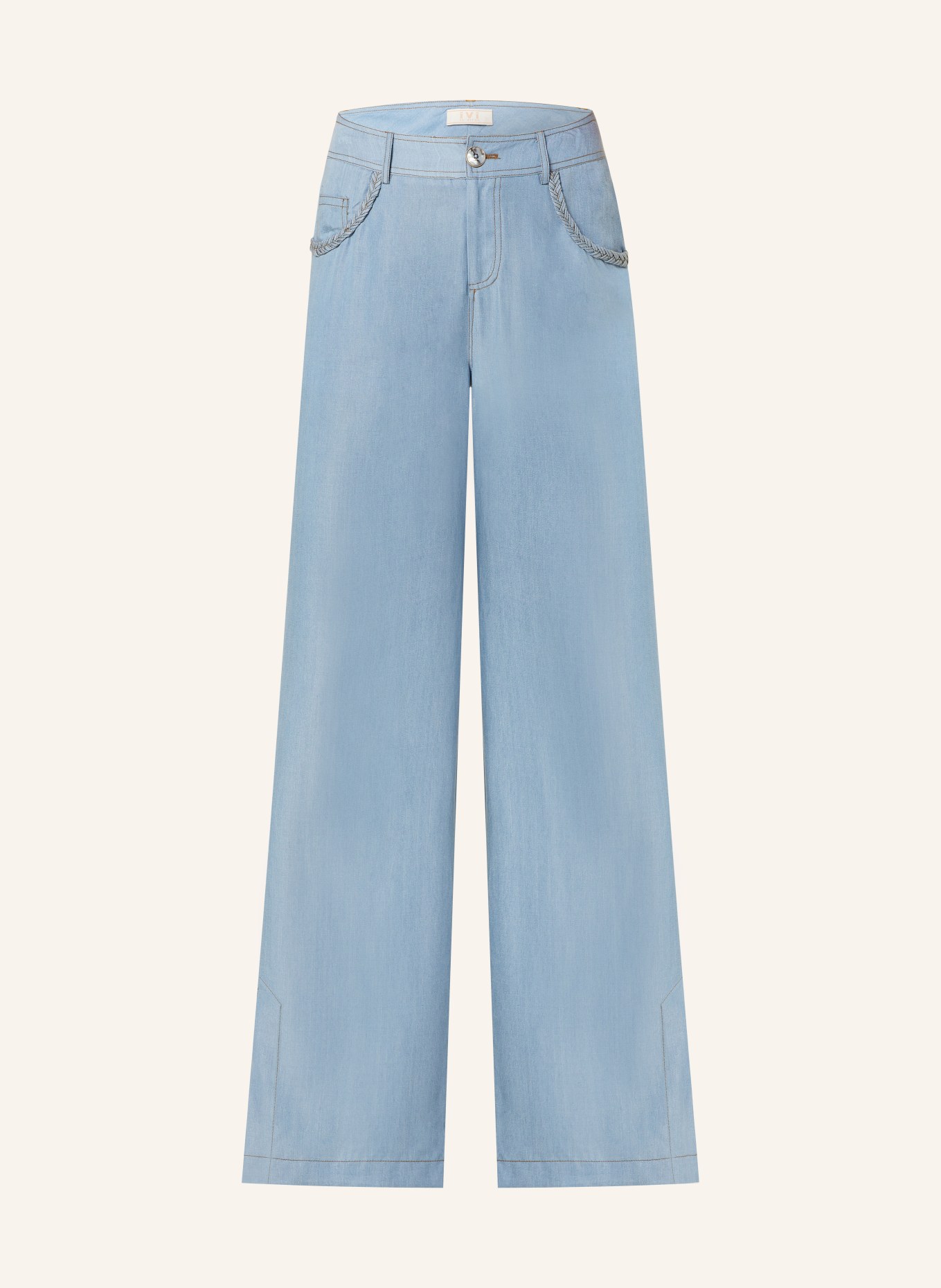 IVI collection Spodnie w stylu jeansowym, Kolor: JASNONIEBIESKI (Obrazek 1)