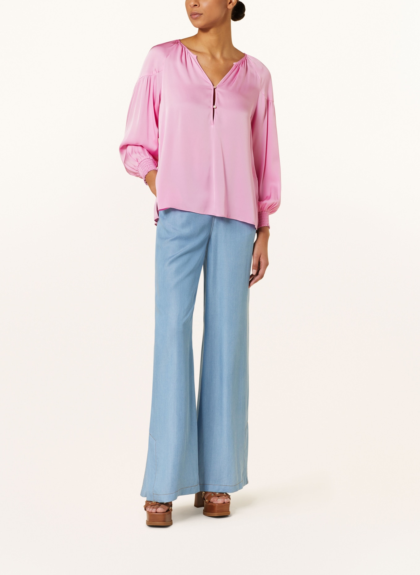 IVI collection Trousers in denim look, Color: LIGHT BLUE (Image 2)