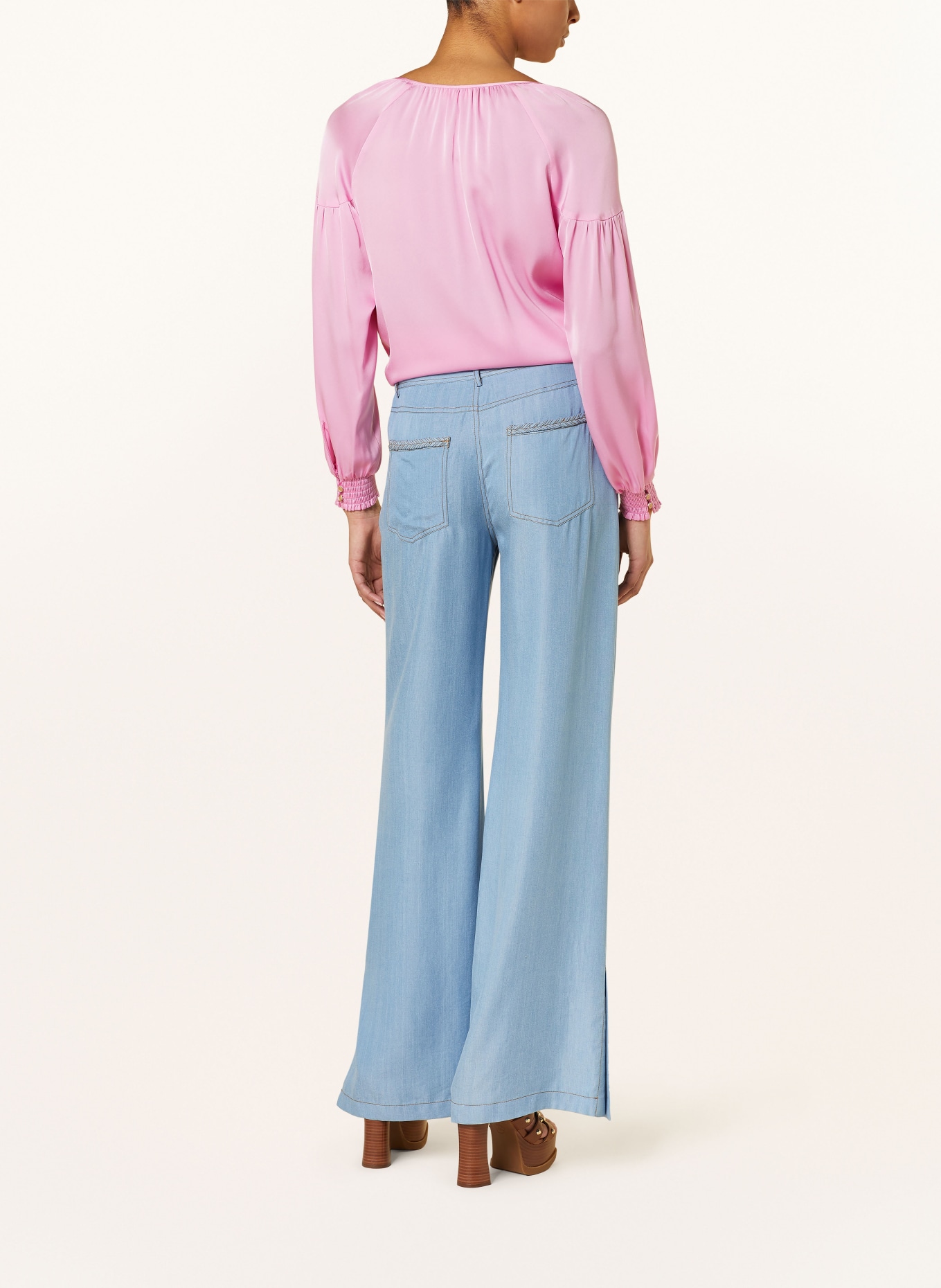 IVI collection Trousers in denim look, Color: LIGHT BLUE (Image 3)