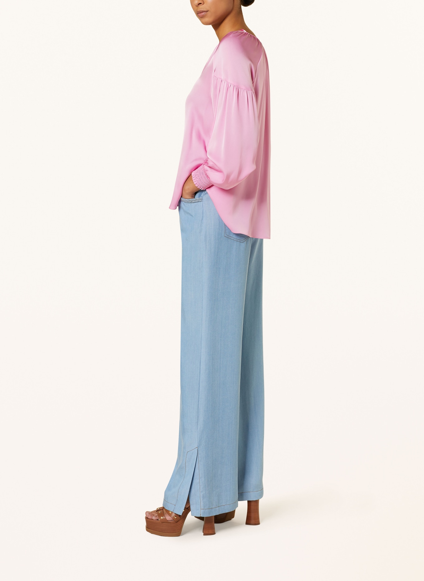 IVI collection Trousers in denim look, Color: LIGHT BLUE (Image 4)