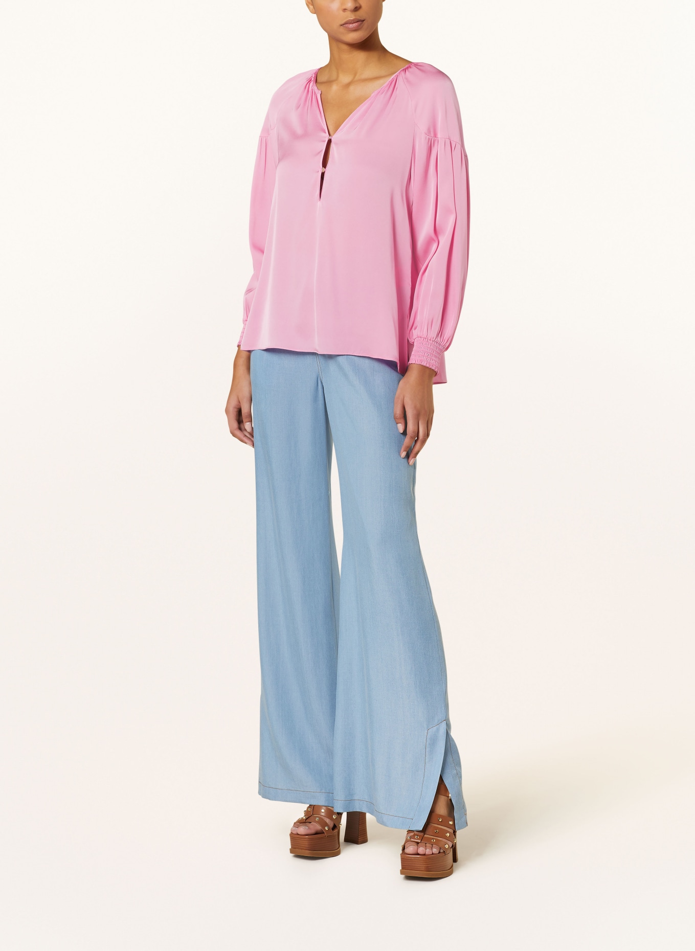 IVI collection Silk tunic, Color: PINK (Image 2)