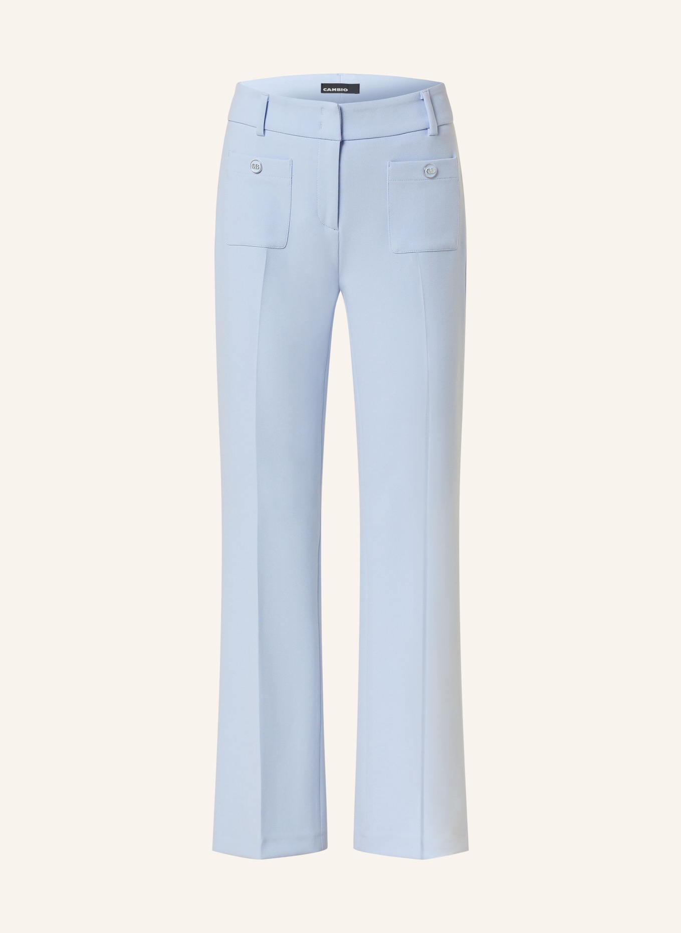 CAMBIO Bootcut trousers FAWN, Color: LIGHT BLUE (Image 1)