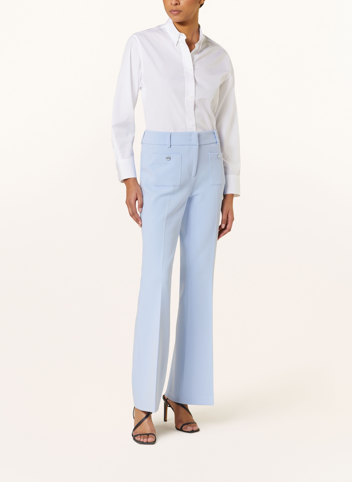 CAMBIO Bootcut trousers FAWN, Color: LIGHT BLUE (Image 2)