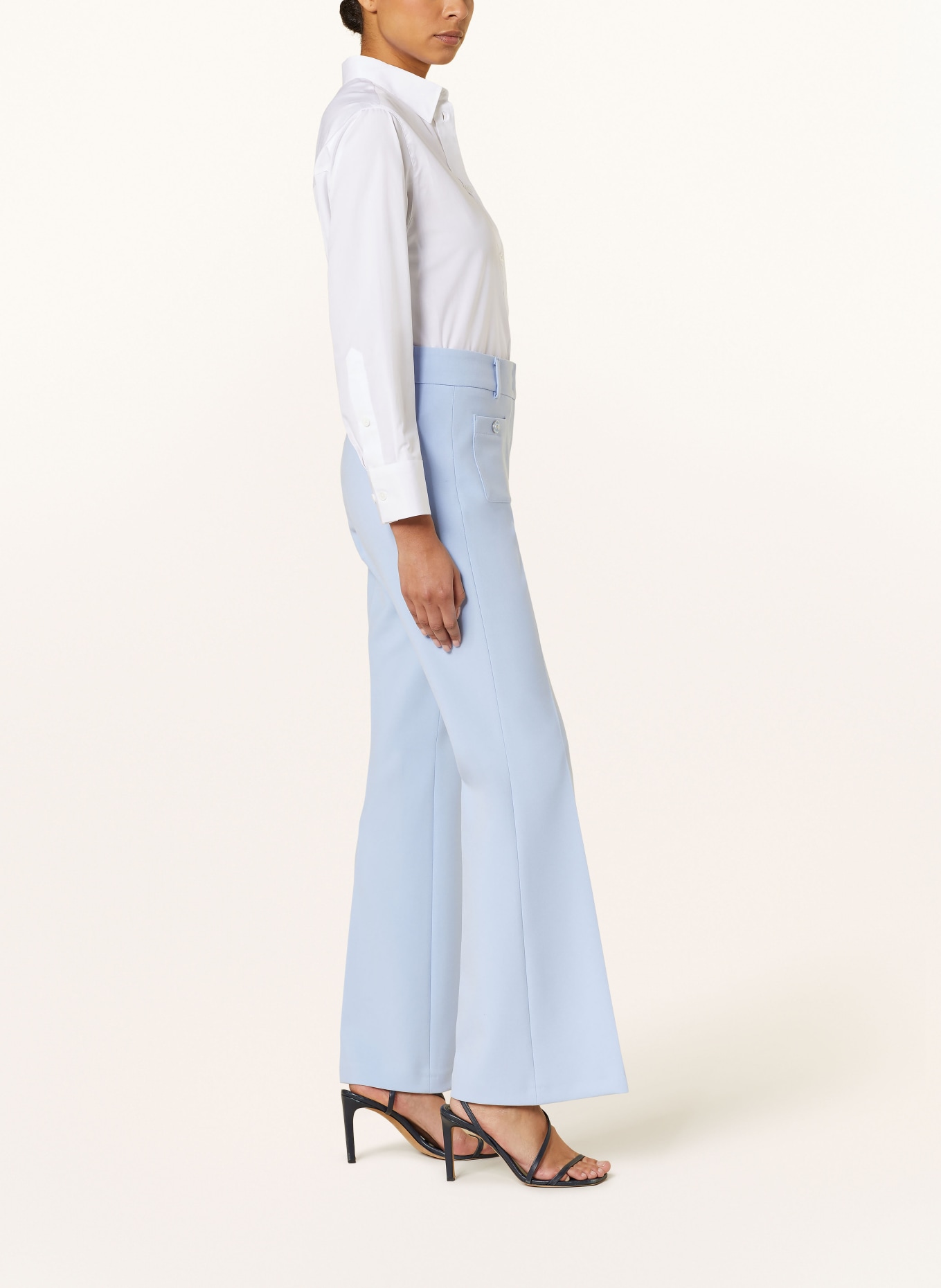 CAMBIO Bootcut trousers FAWN, Color: LIGHT BLUE (Image 4)