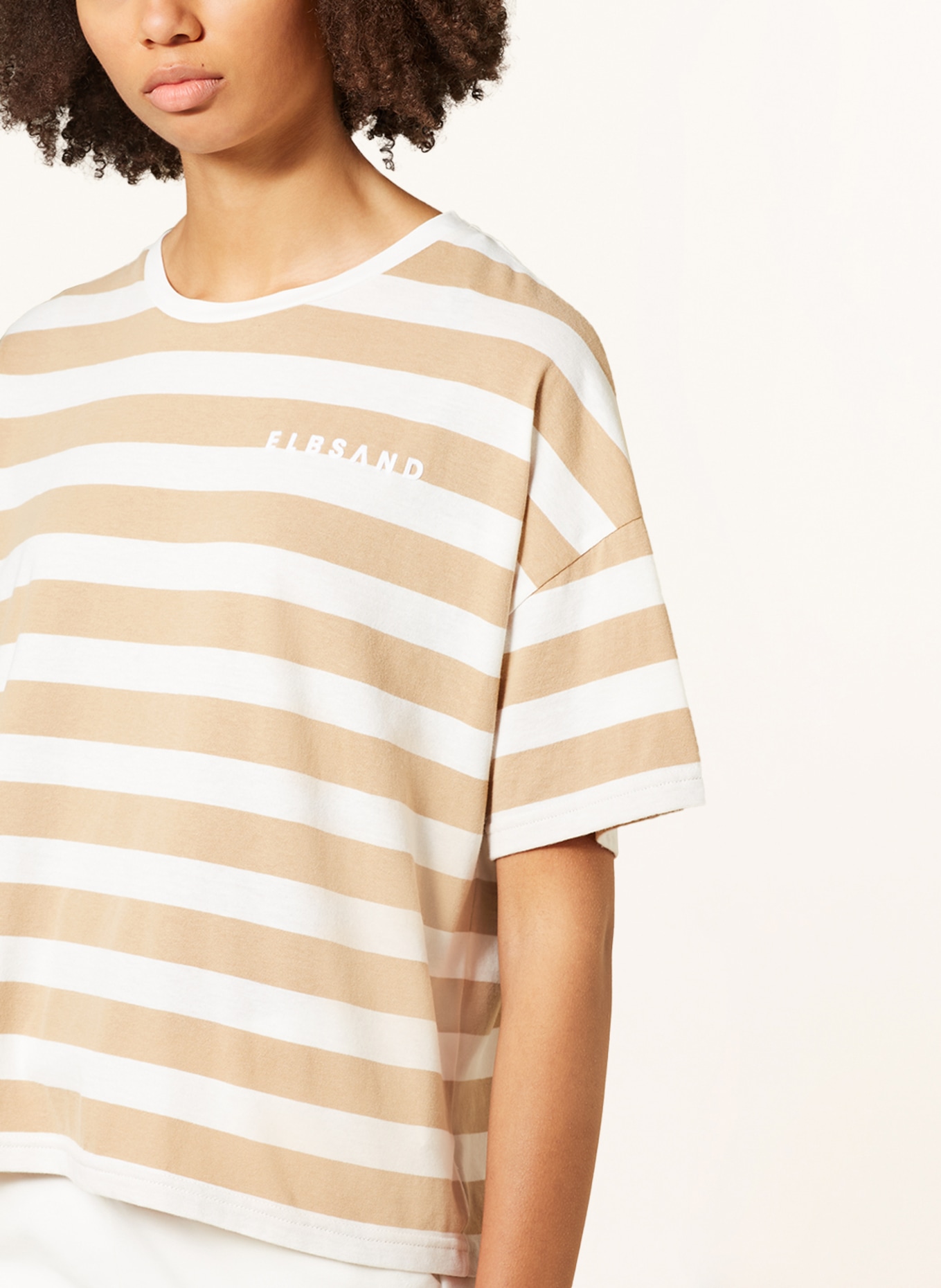 ELBSAND T-Shirt DIMA, Farbe: HELLBRAUN/ CREME (Bild 4)