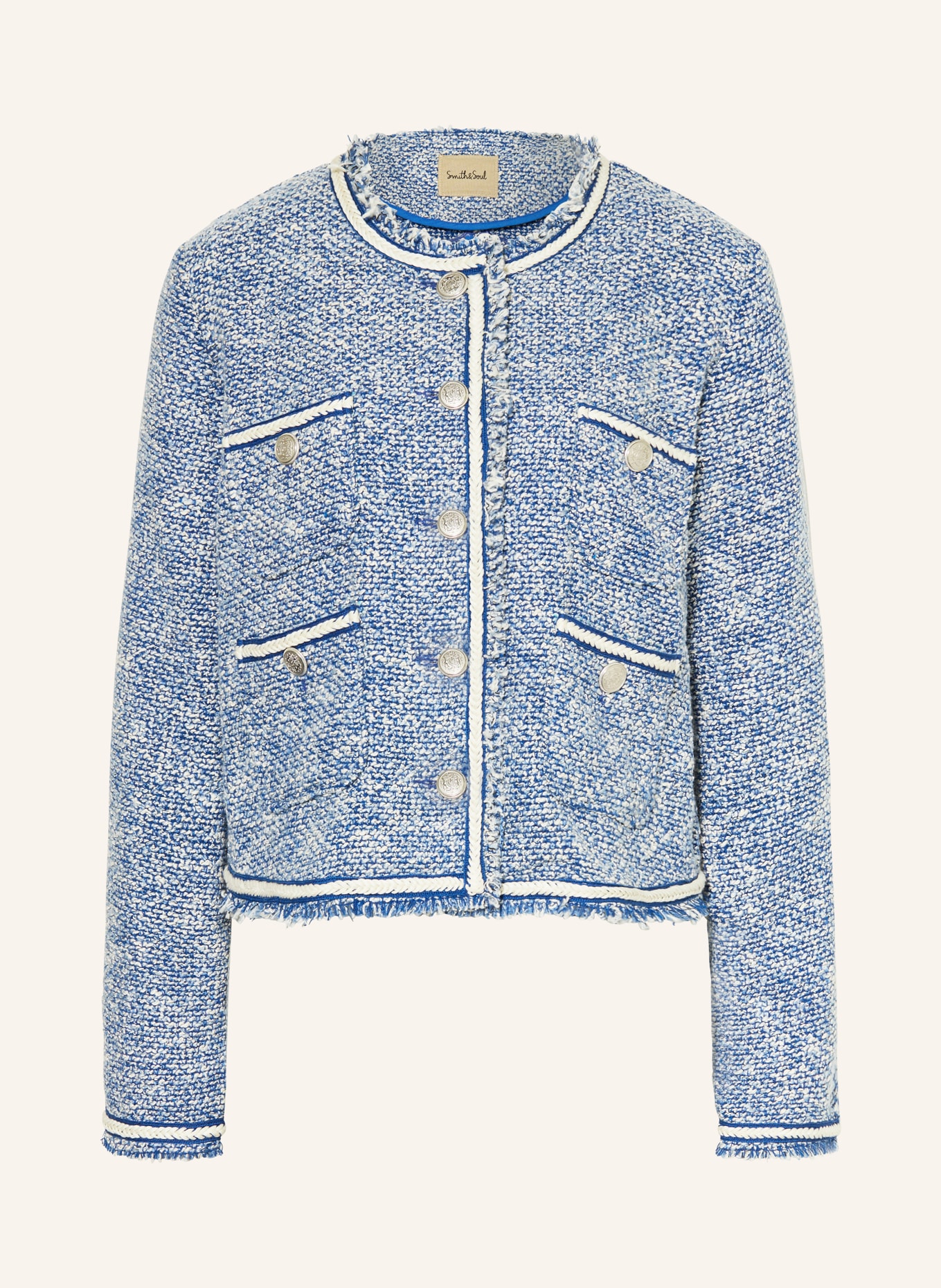 Smith & Soul Tweed jacket, Color: BLUE (Image 1)
