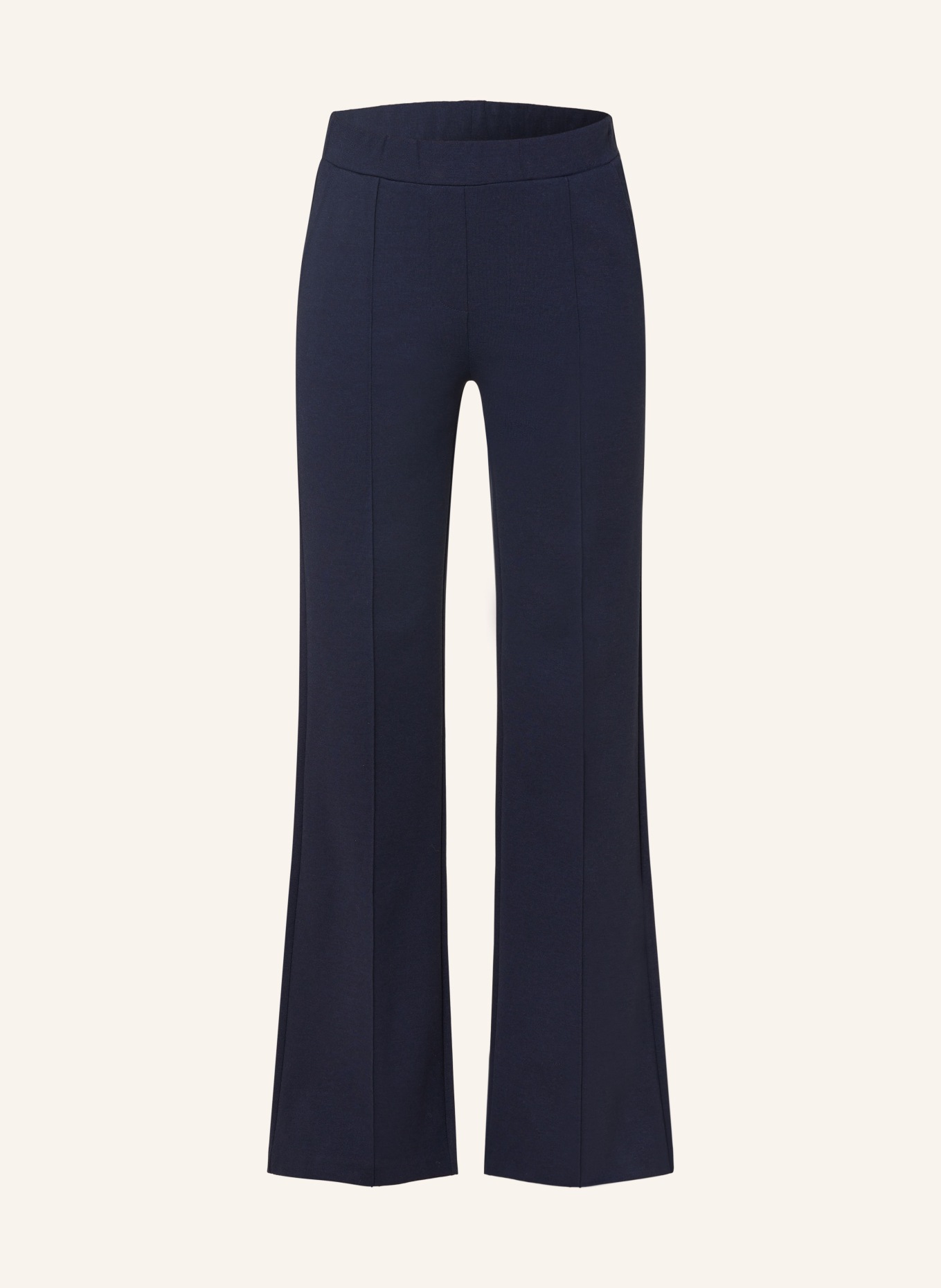 Smith & Soul Wide leg trousers made of jersey, Color: DARK BLUE (Image 1)