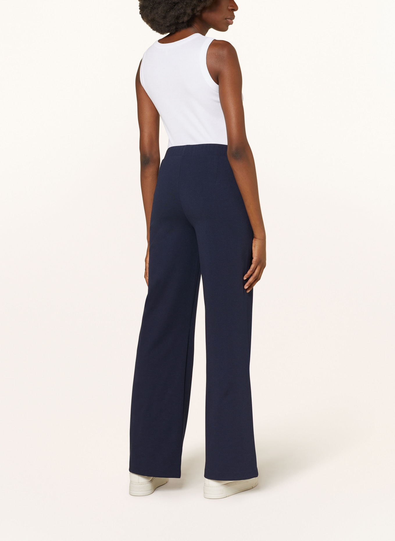 Smith & Soul Wide leg trousers made of jersey, Color: DARK BLUE (Image 3)