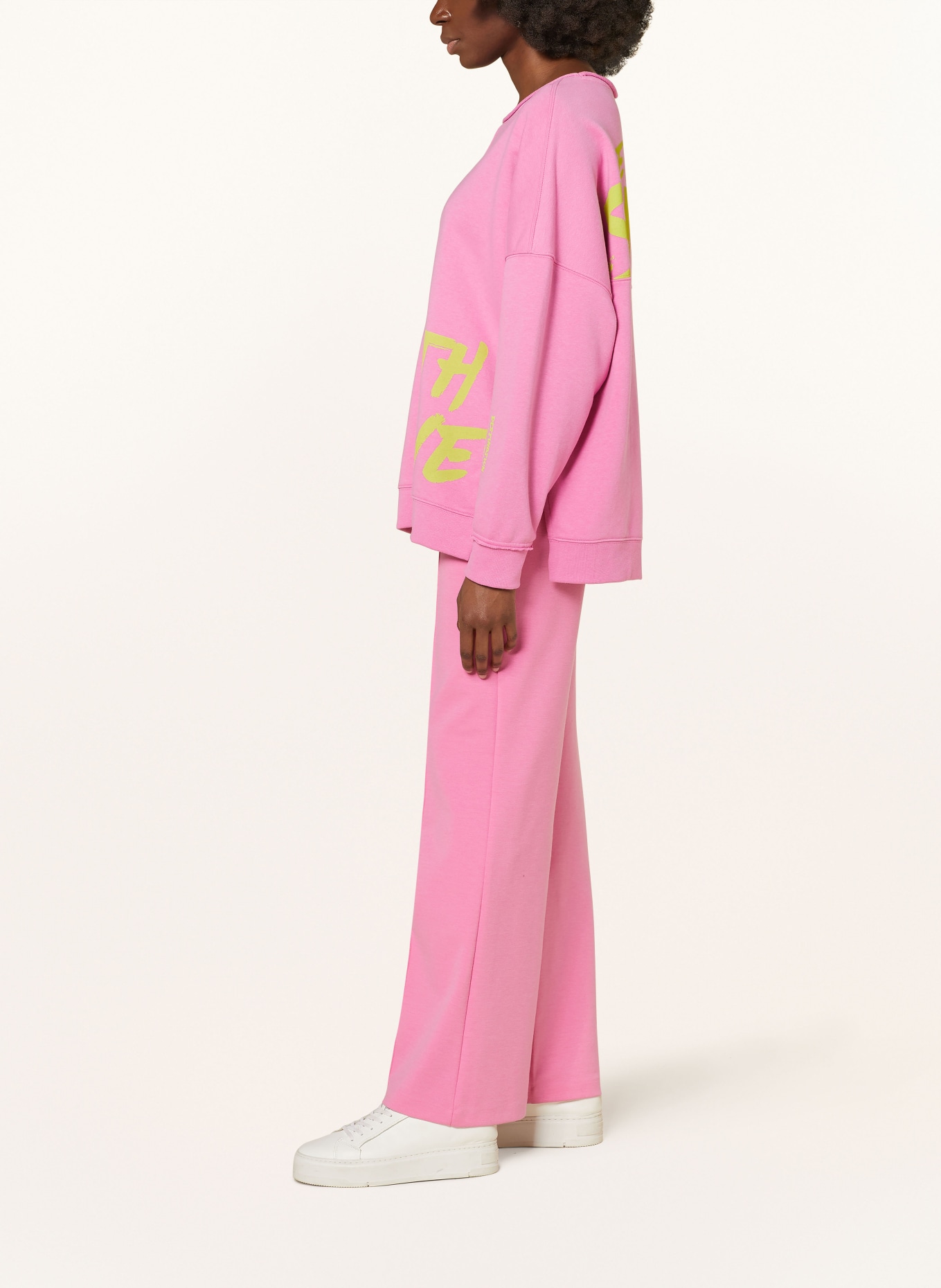 Smith & Soul Wide leg trousers made of jersey, Color: PINK (Image 4)