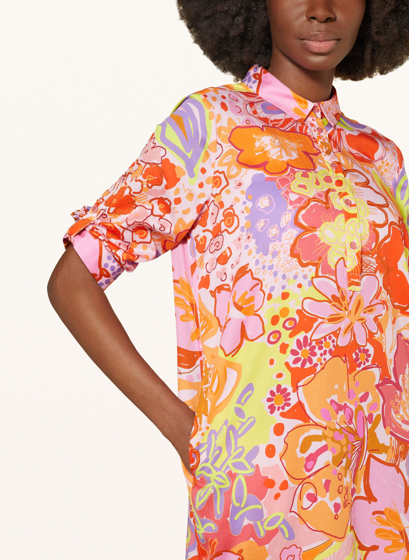Smith & Soul Dress, Color: ORANGE/ PINK/ YELLOW (Image 4)