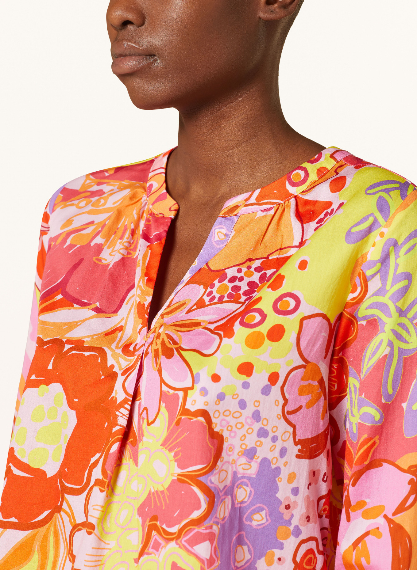 Smith & Soul Shirt blouse, Color: ORANGE/ PINK/ YELLOW (Image 4)